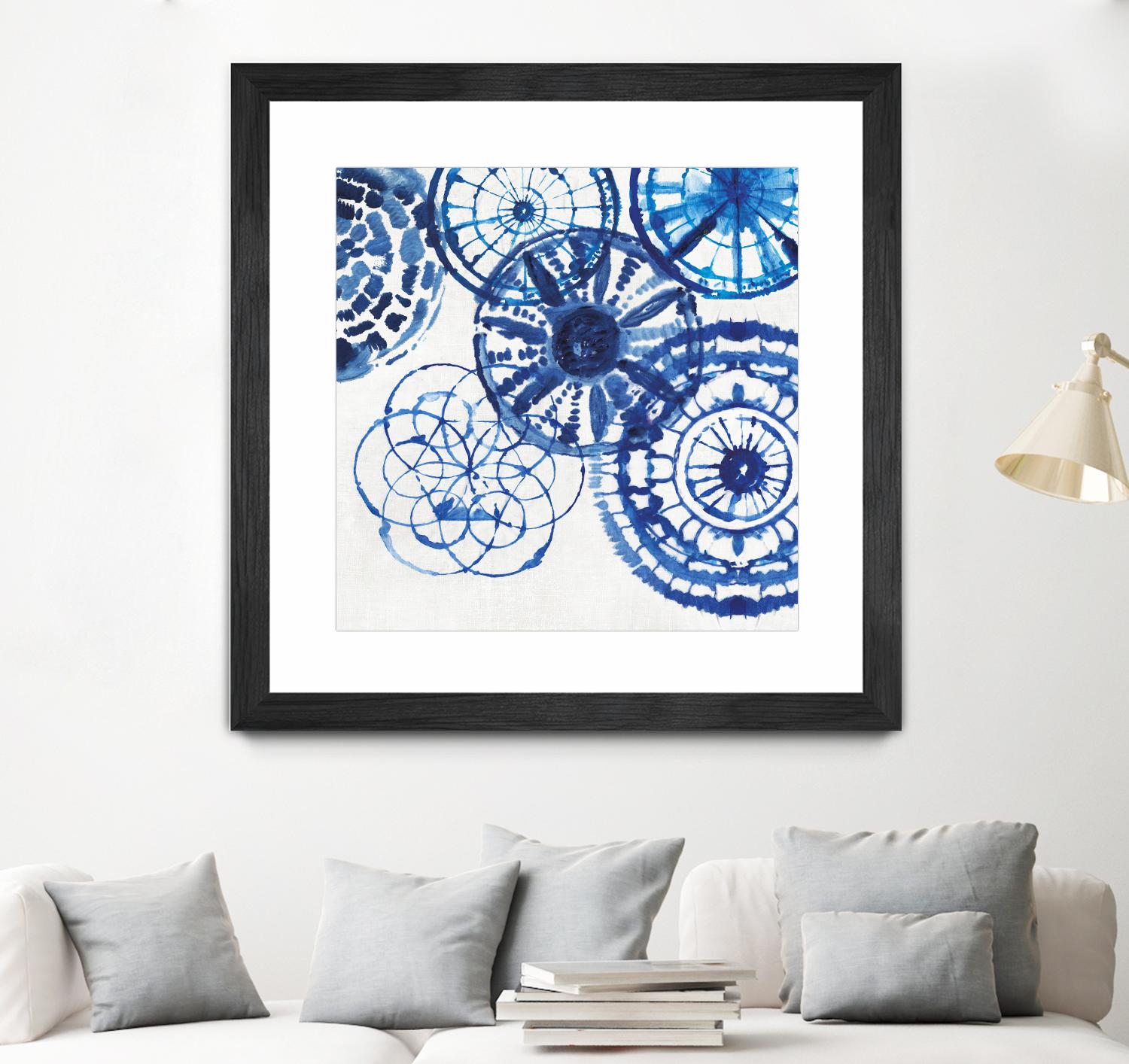 Shibori Rings II by Aimee Wilson on GIANT ART - white abstract