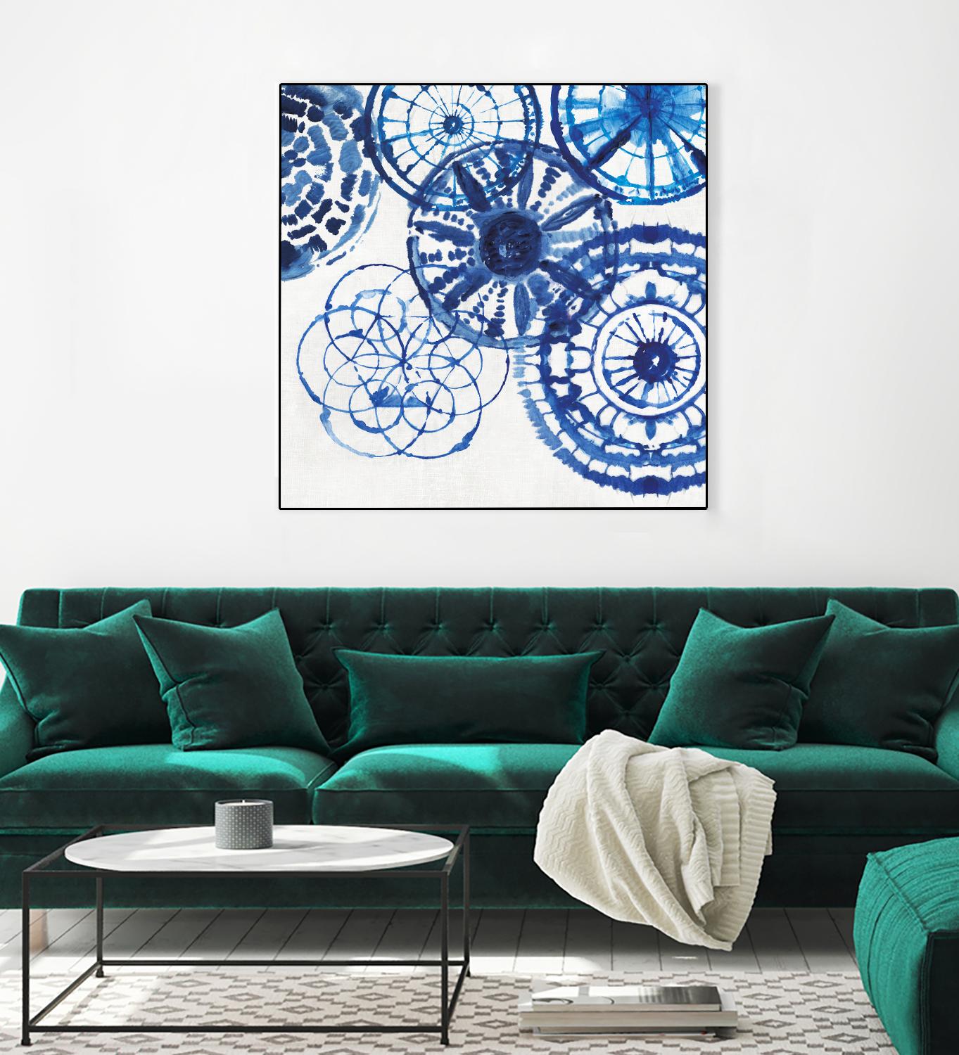 Shibori Rings II by Aimee Wilson on GIANT ART - white abstract