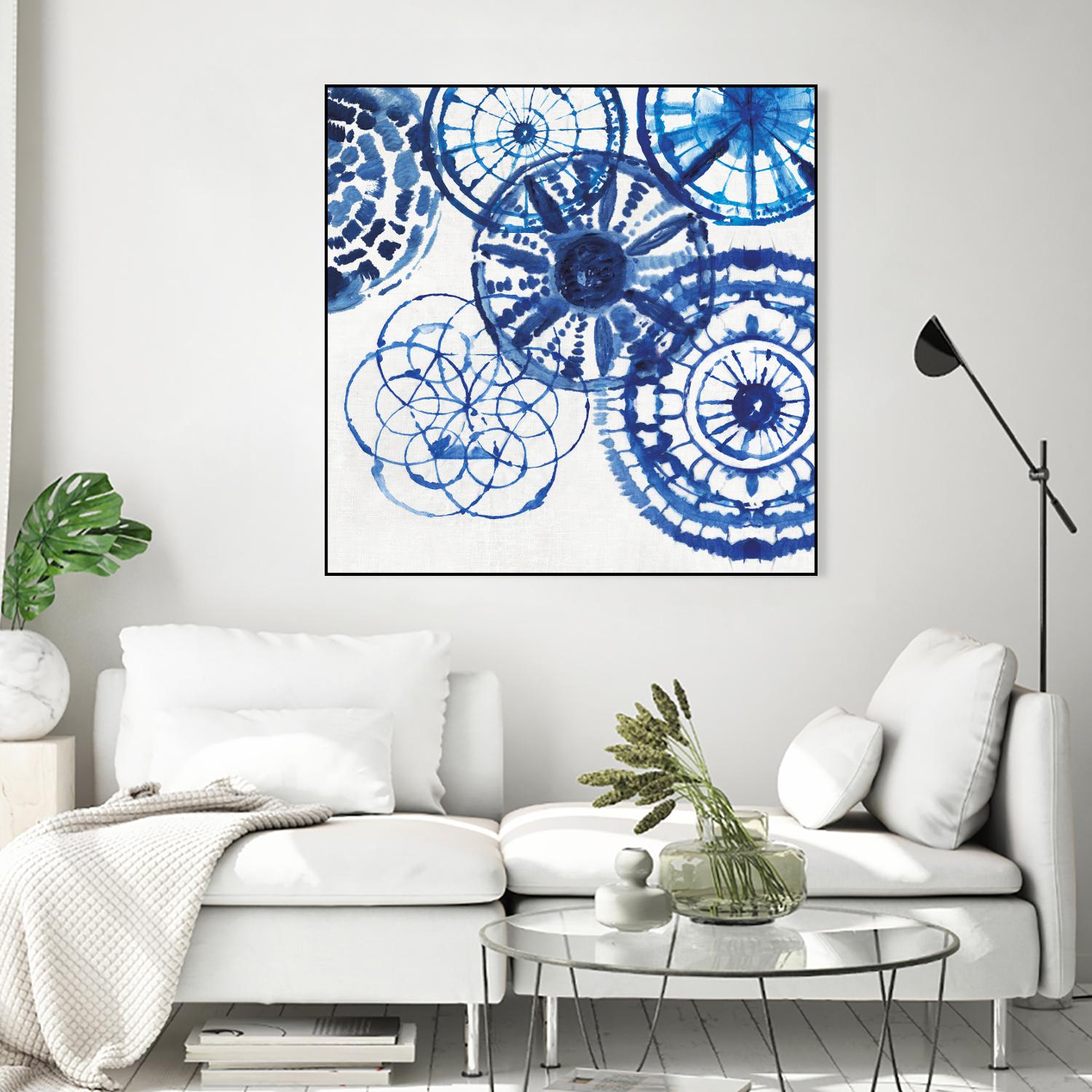 Shibori Rings II by Aimee Wilson on GIANT ART - white abstract