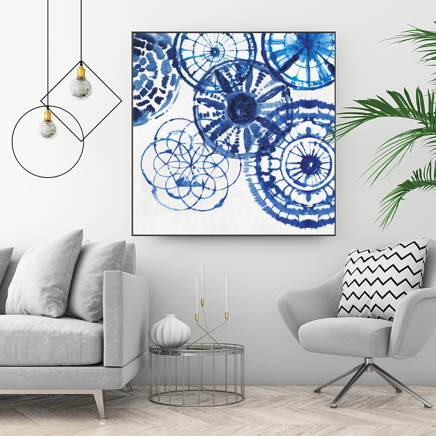 Shibori Rings II by Aimee Wilson on GIANT ART - white abstract