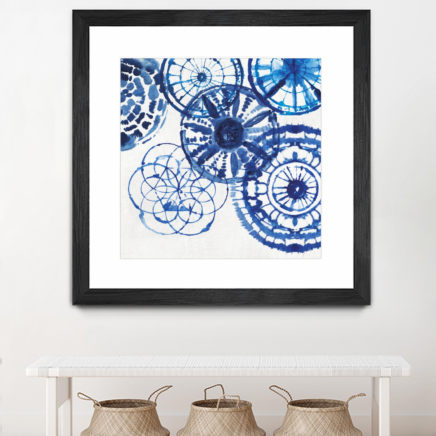 Shibori Rings II by Aimee Wilson on GIANT ART - white abstract