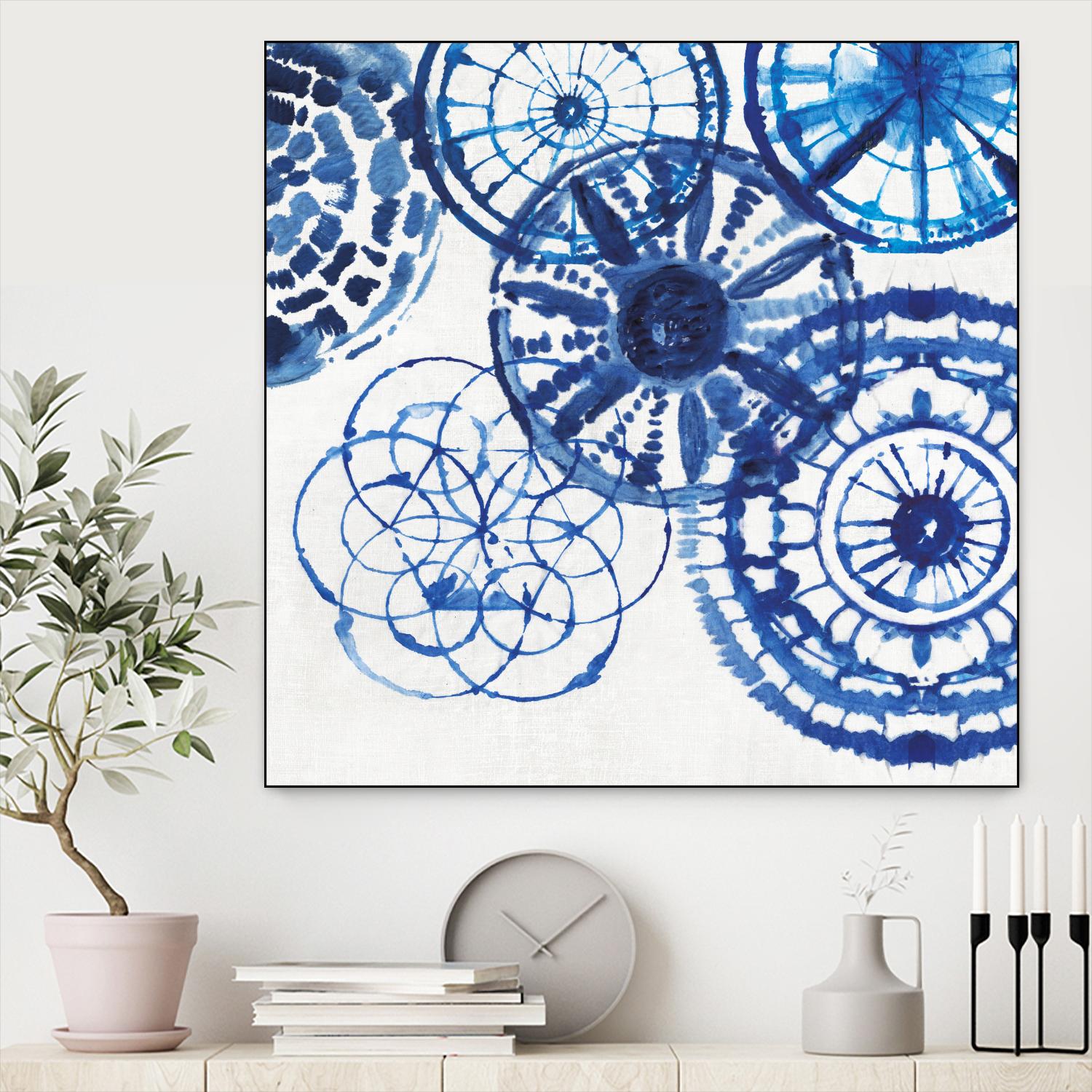 Shibori Rings II by Aimee Wilson on GIANT ART - white abstract