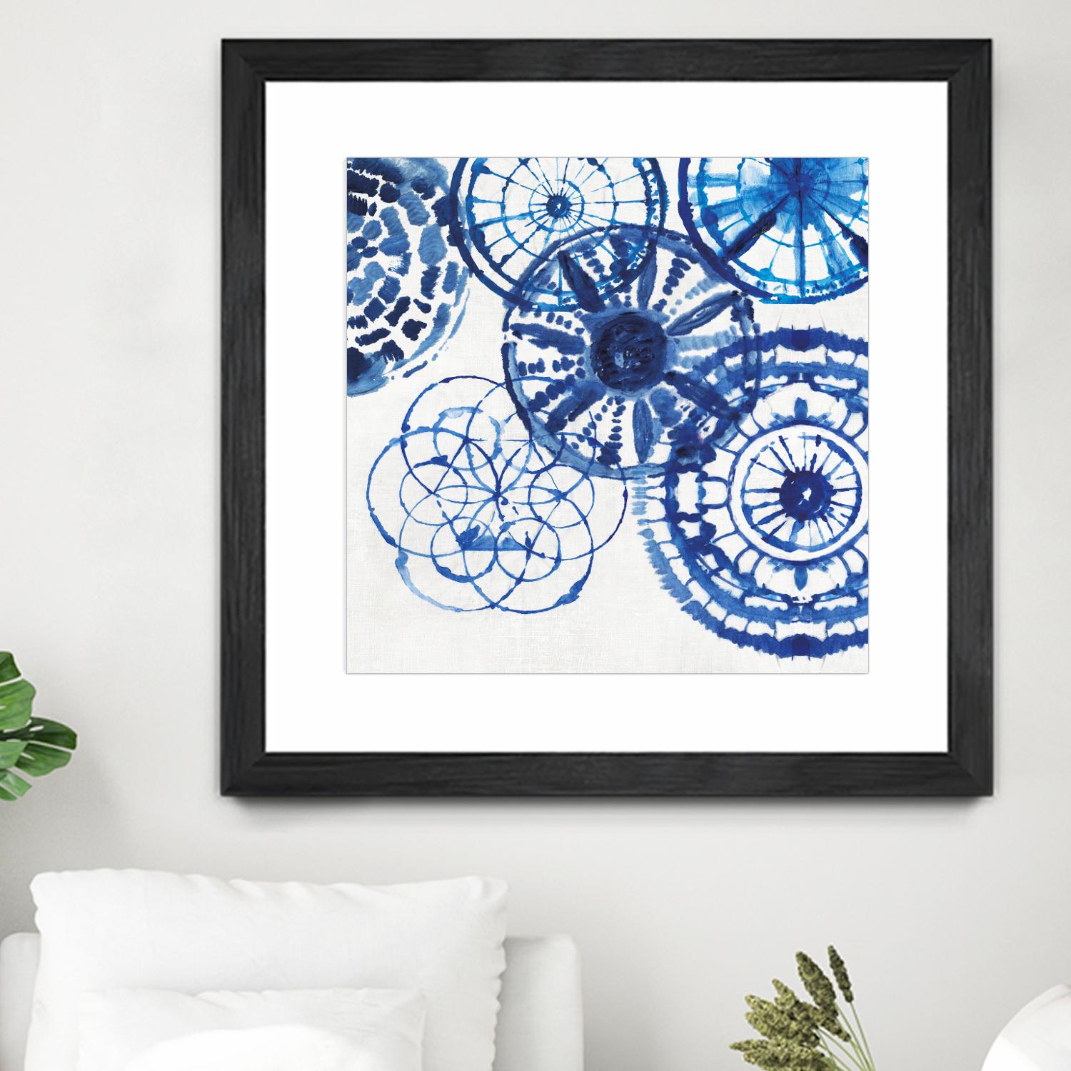Shibori Rings II by Aimee Wilson on GIANT ART - white abstract
