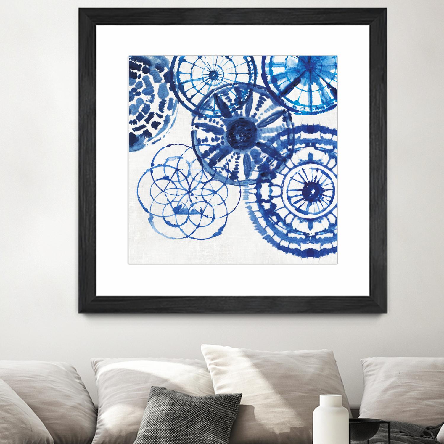 Shibori Rings II by Aimee Wilson on GIANT ART - white abstract