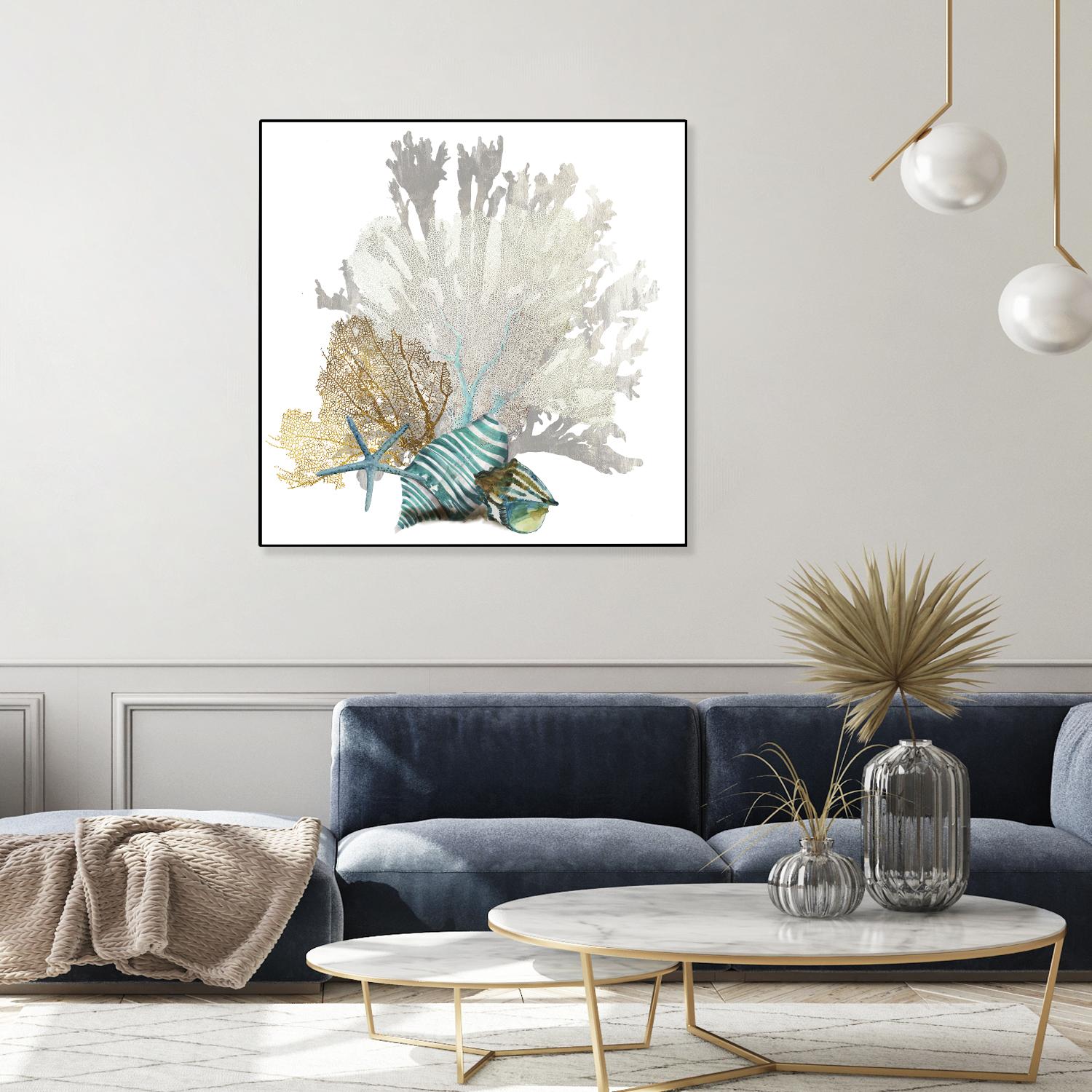 Coral by Aimee Wilson on GIANT ART - turquoise nautical