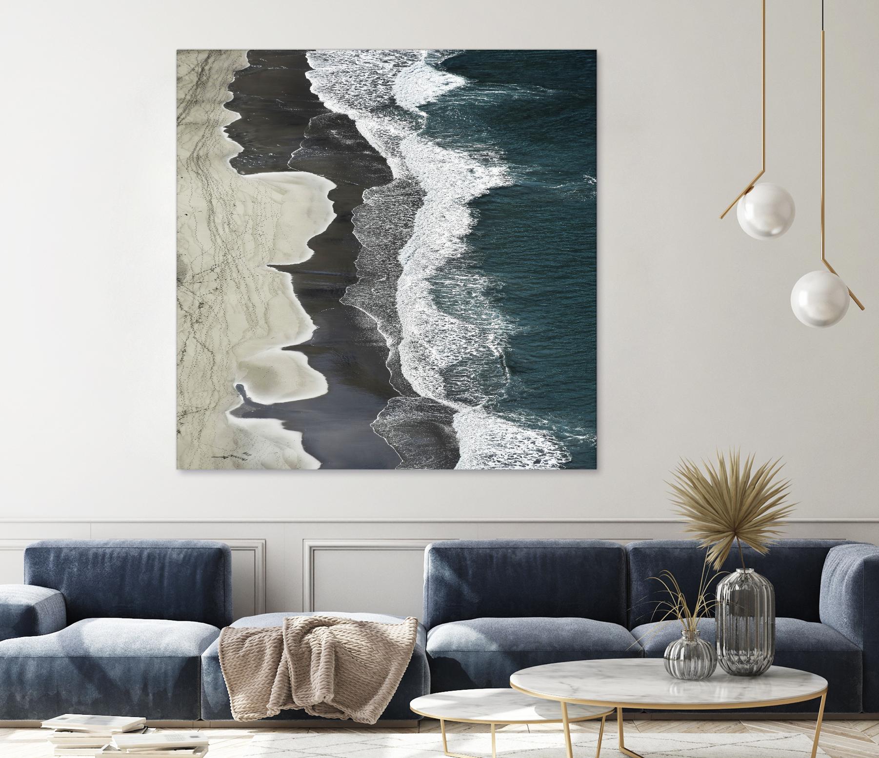 Molenaar - Running Waves by 1X on GIANT ART - grey landscape