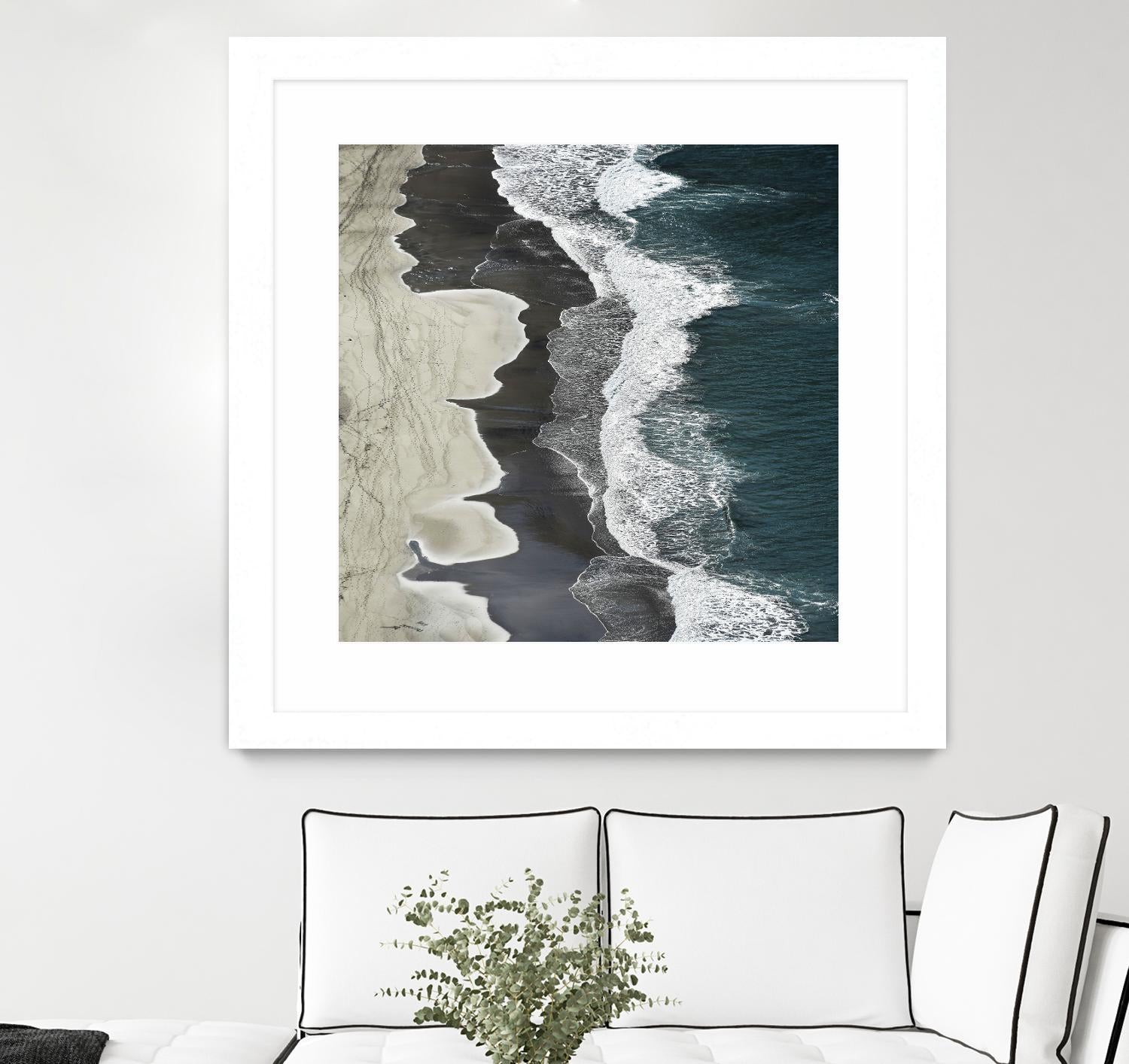 Molenaar - Running Waves by 1X on GIANT ART - grey landscape