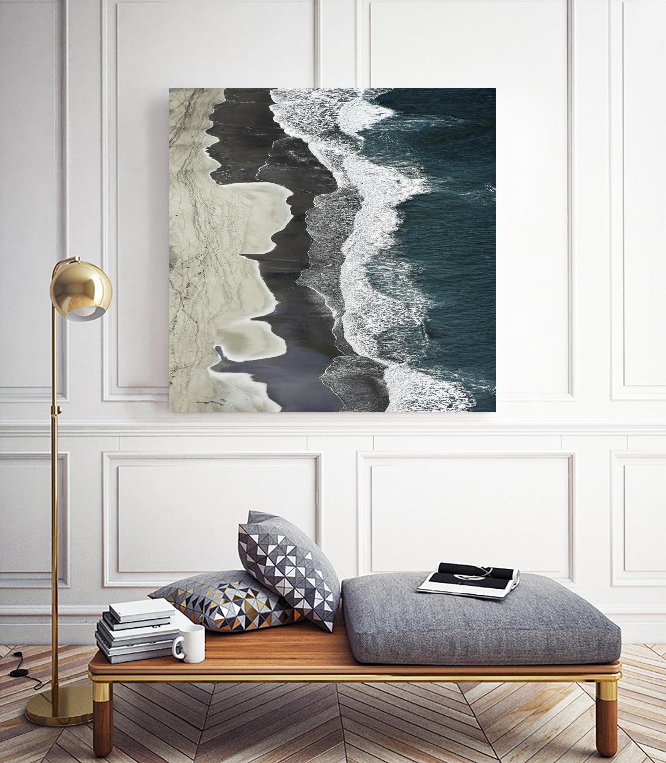 Molenaar - Running Waves by 1X on GIANT ART - grey landscape