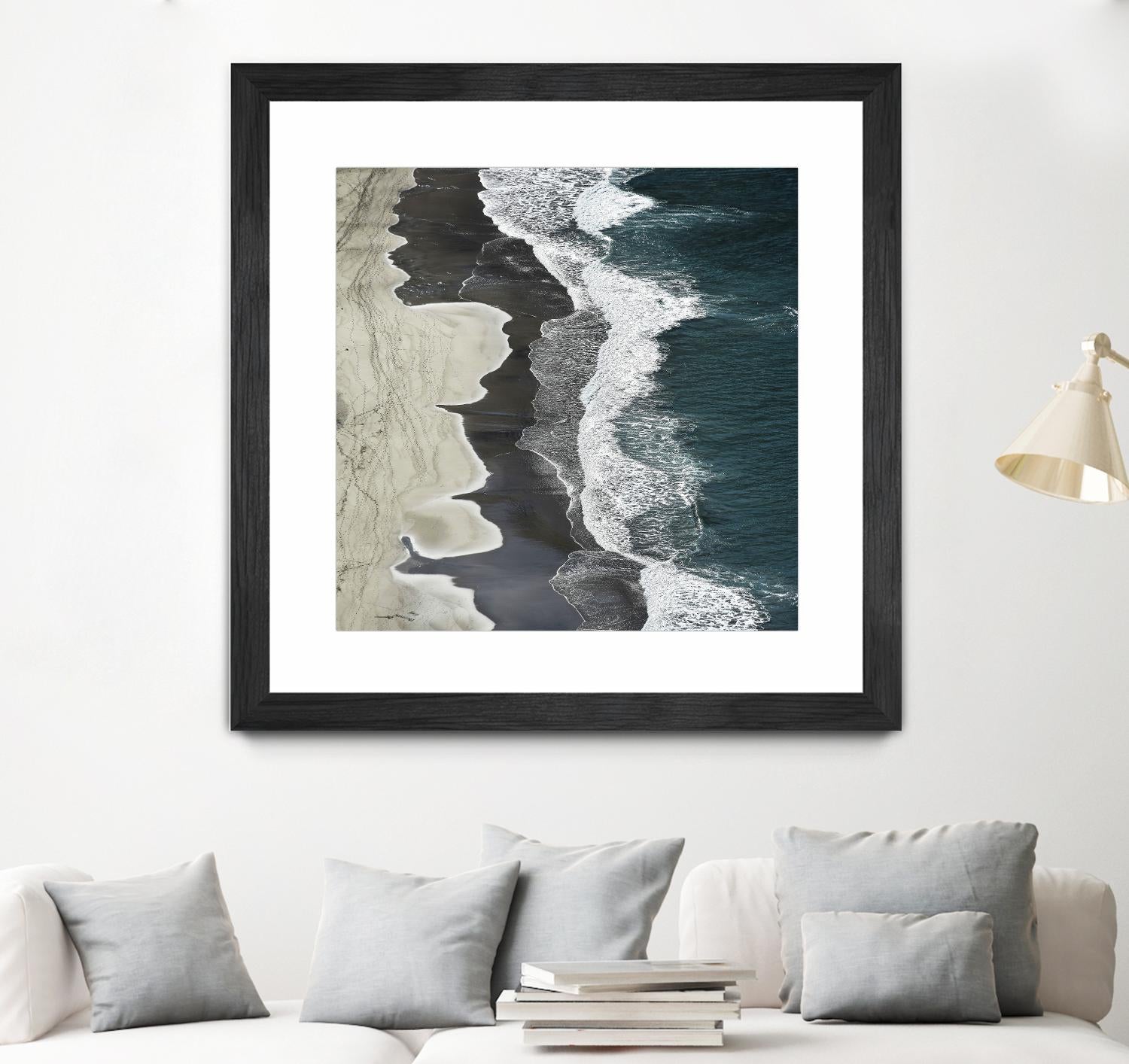 Molenaar - Running Waves by 1X on GIANT ART - grey landscape