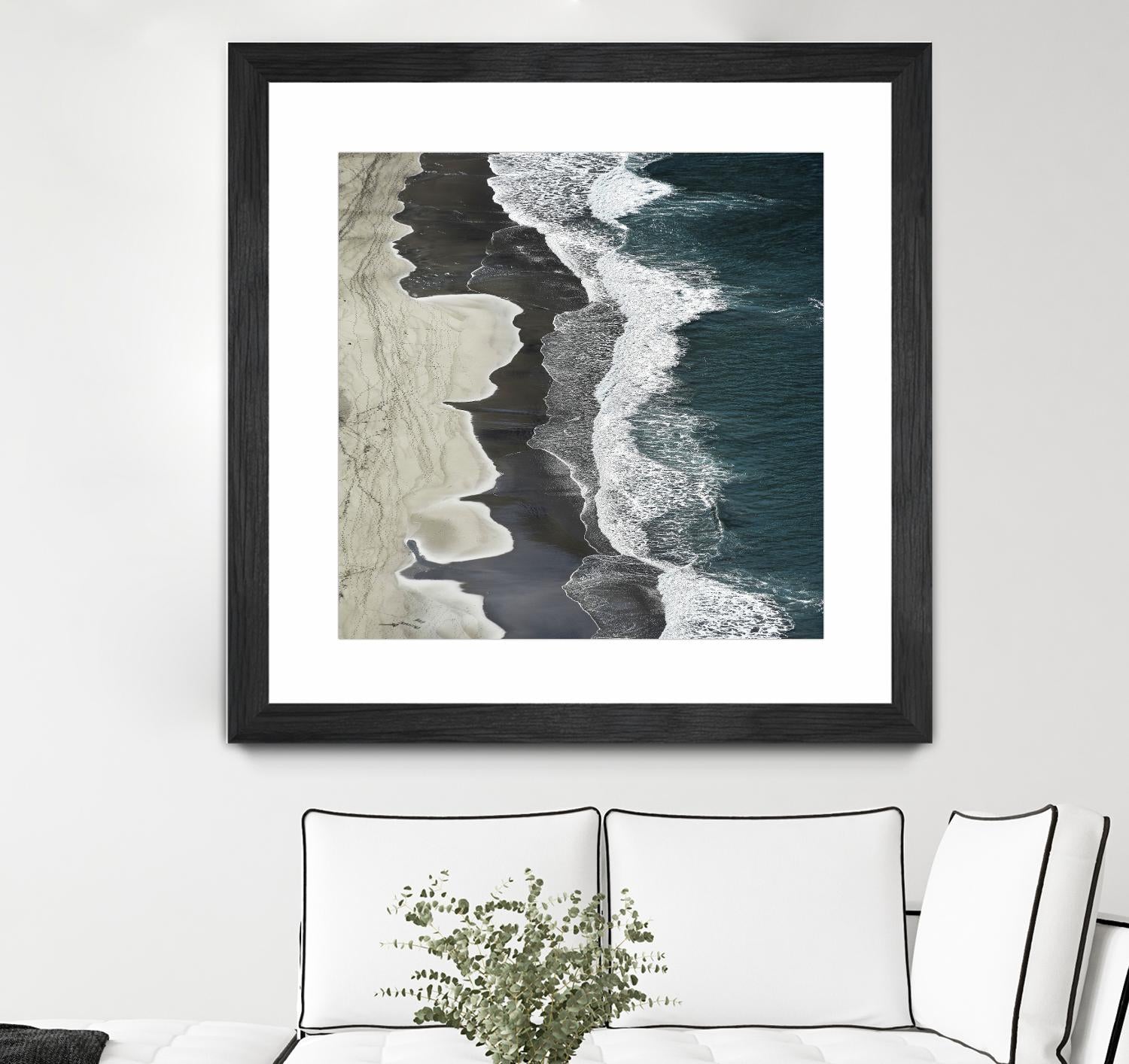 Molenaar - Running Waves by 1X on GIANT ART - grey landscape
