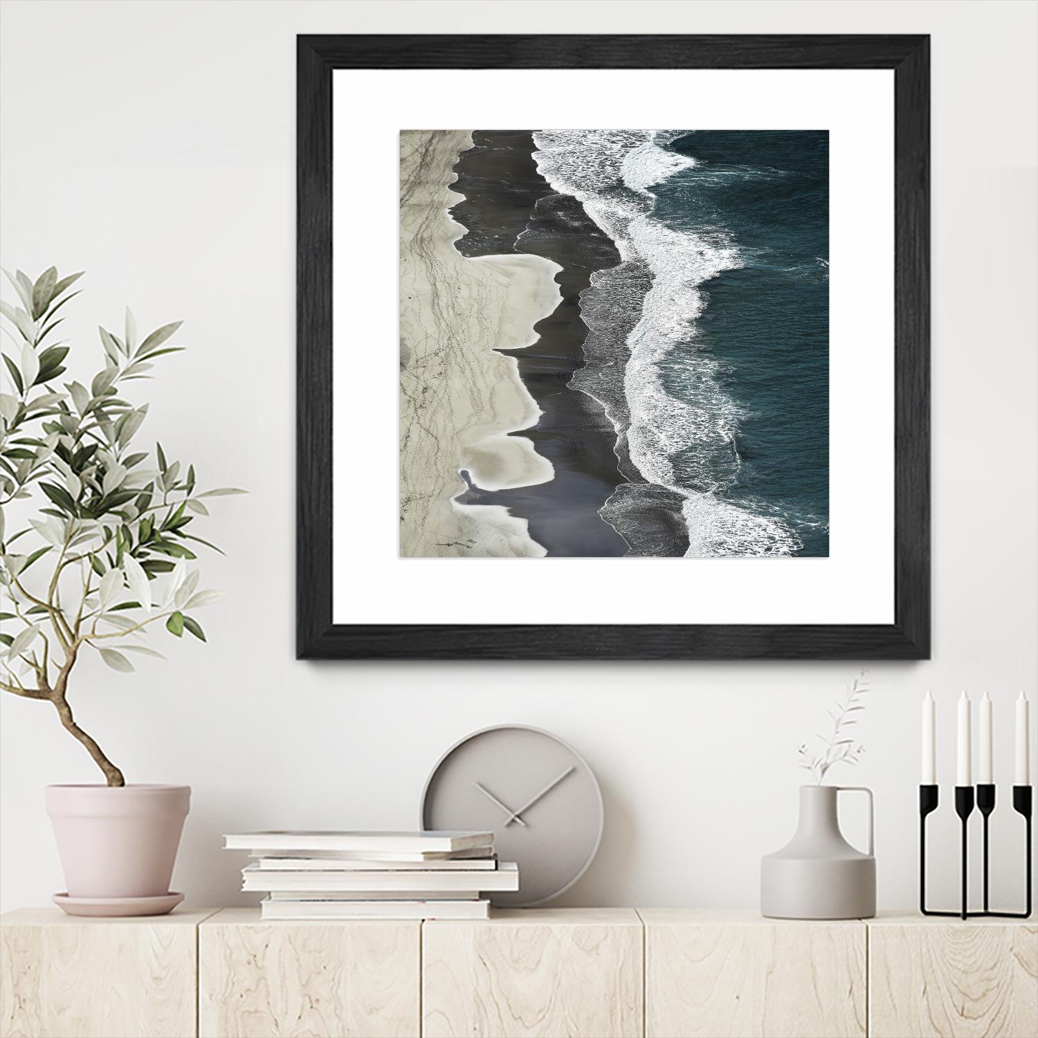Molenaar - Running Waves by 1X on GIANT ART - grey landscape