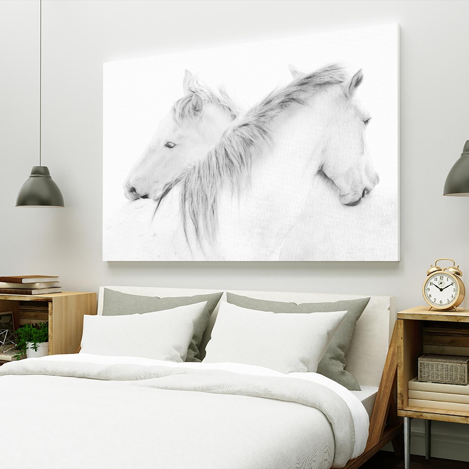 Stas - Horses by 1X on GIANT ART - white photo art