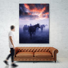 Cevik - Wild Horses by 1X on GIANT ART - pink animals