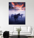 Cevik - Wild Horses by 1X on GIANT ART - pink animals