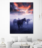 Cevik - Wild Horses by 1X on GIANT ART - pink animals