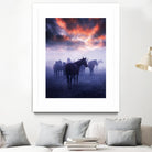 Cevik - Wild Horses by 1X on GIANT ART - pink animals