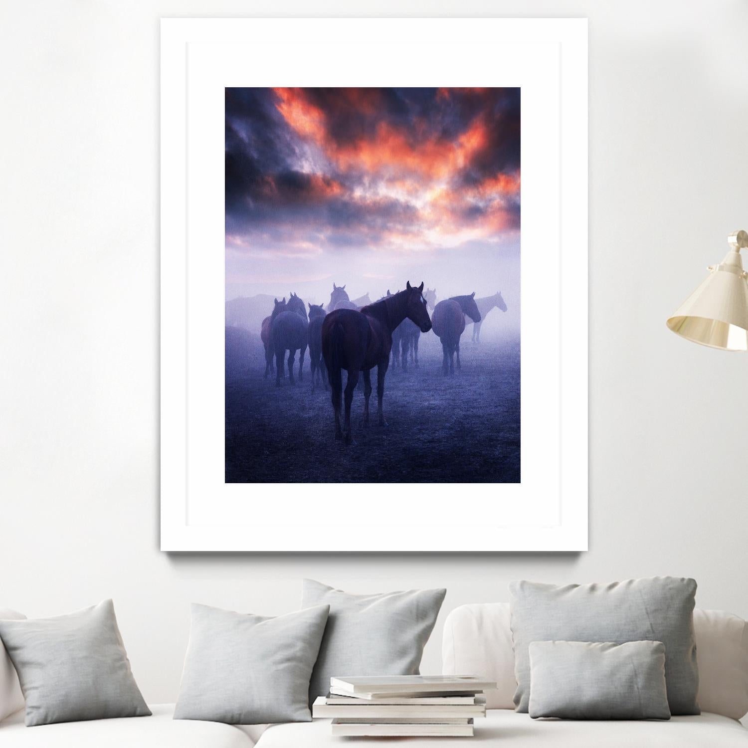 Cevik - Wild Horses by 1X on GIANT ART - pink animals