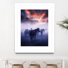 Cevik - Wild Horses by 1X on GIANT ART - pink animals