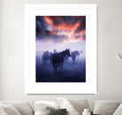 Cevik - Wild Horses by 1X on GIANT ART - pink animals