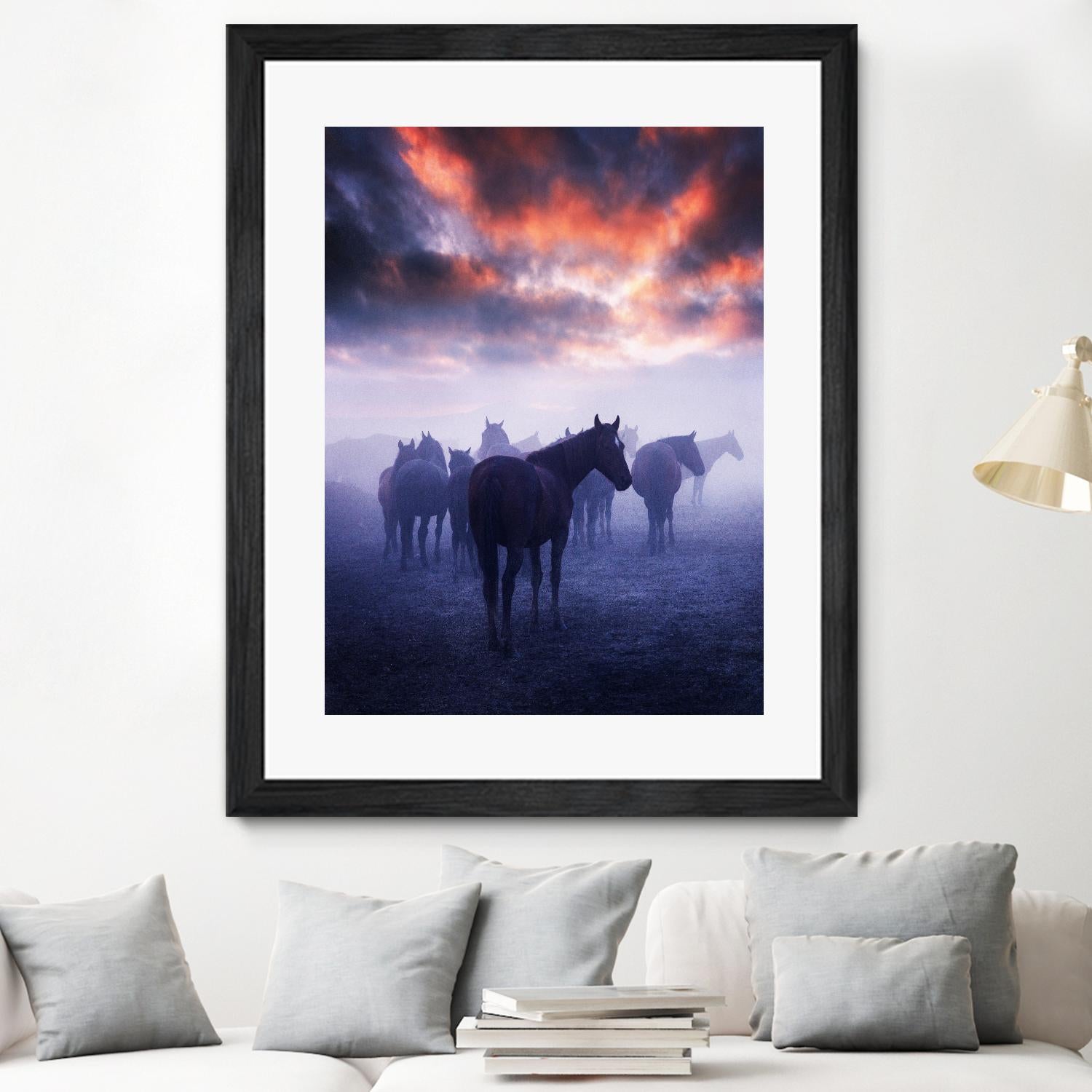 Cevik - Wild Horses by 1X on GIANT ART - pink animals