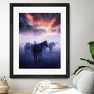 Cevik - Wild Horses by 1X on GIANT ART - pink animals