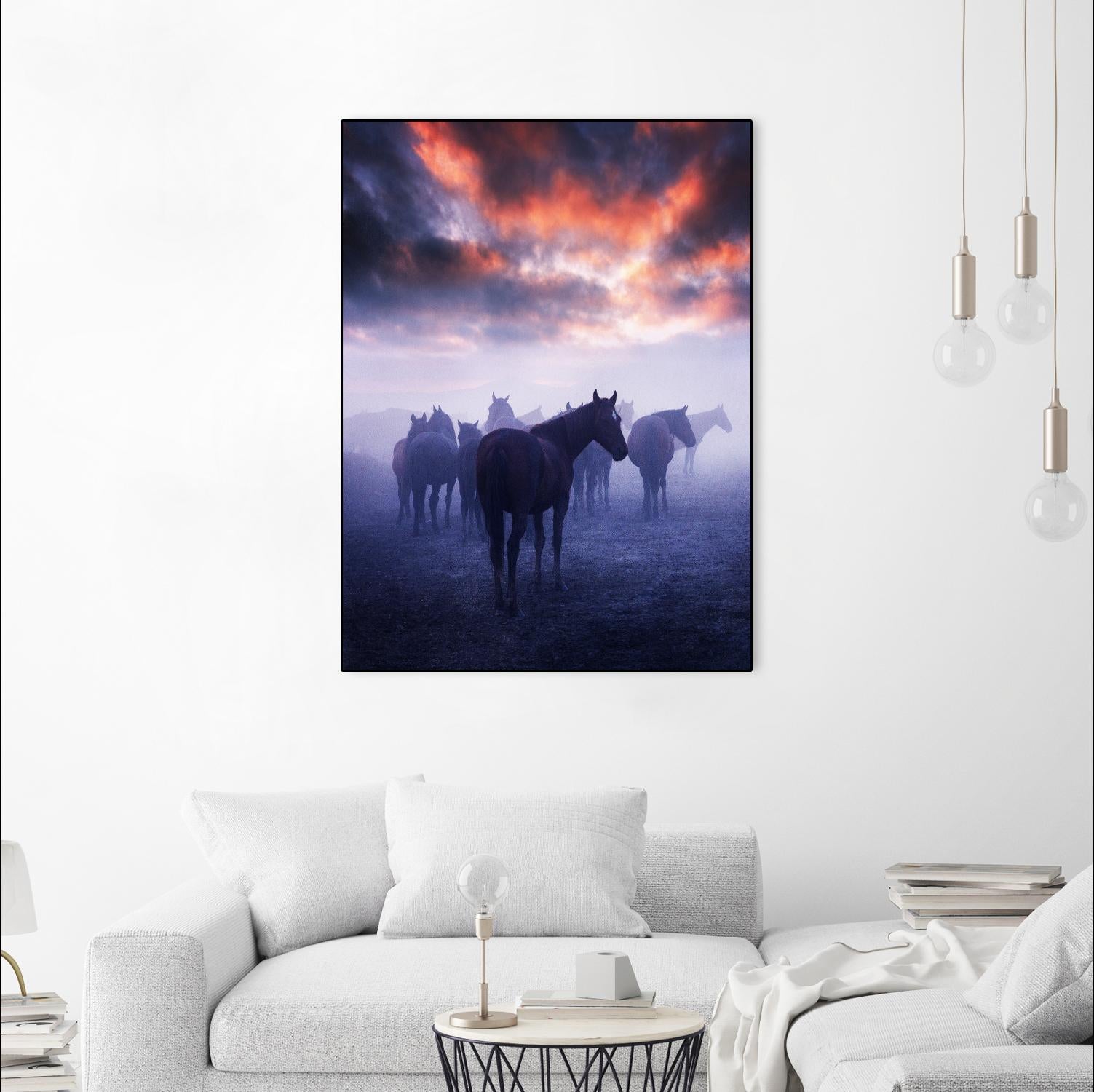 Cevik - Wild Horses by 1X on GIANT ART - pink animals