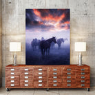 Cevik - Wild Horses by 1X on GIANT ART - pink animals