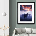 Cevik - Wild Horses by 1X on GIANT ART - pink animals