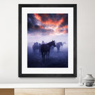 Cevik - Wild Horses by 1X on GIANT ART - pink animals