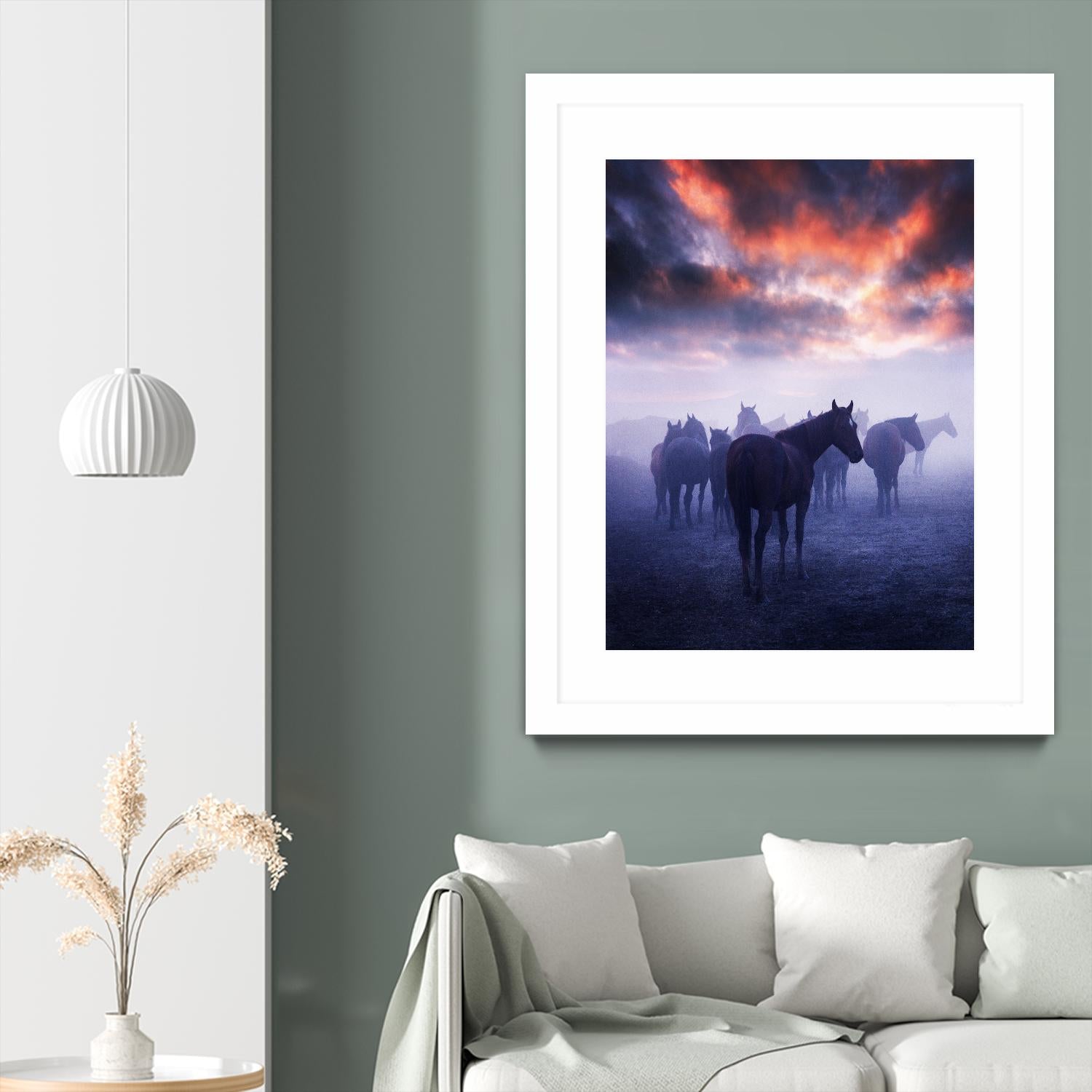 Cevik - Wild Horses by 1X on GIANT ART - pink animals