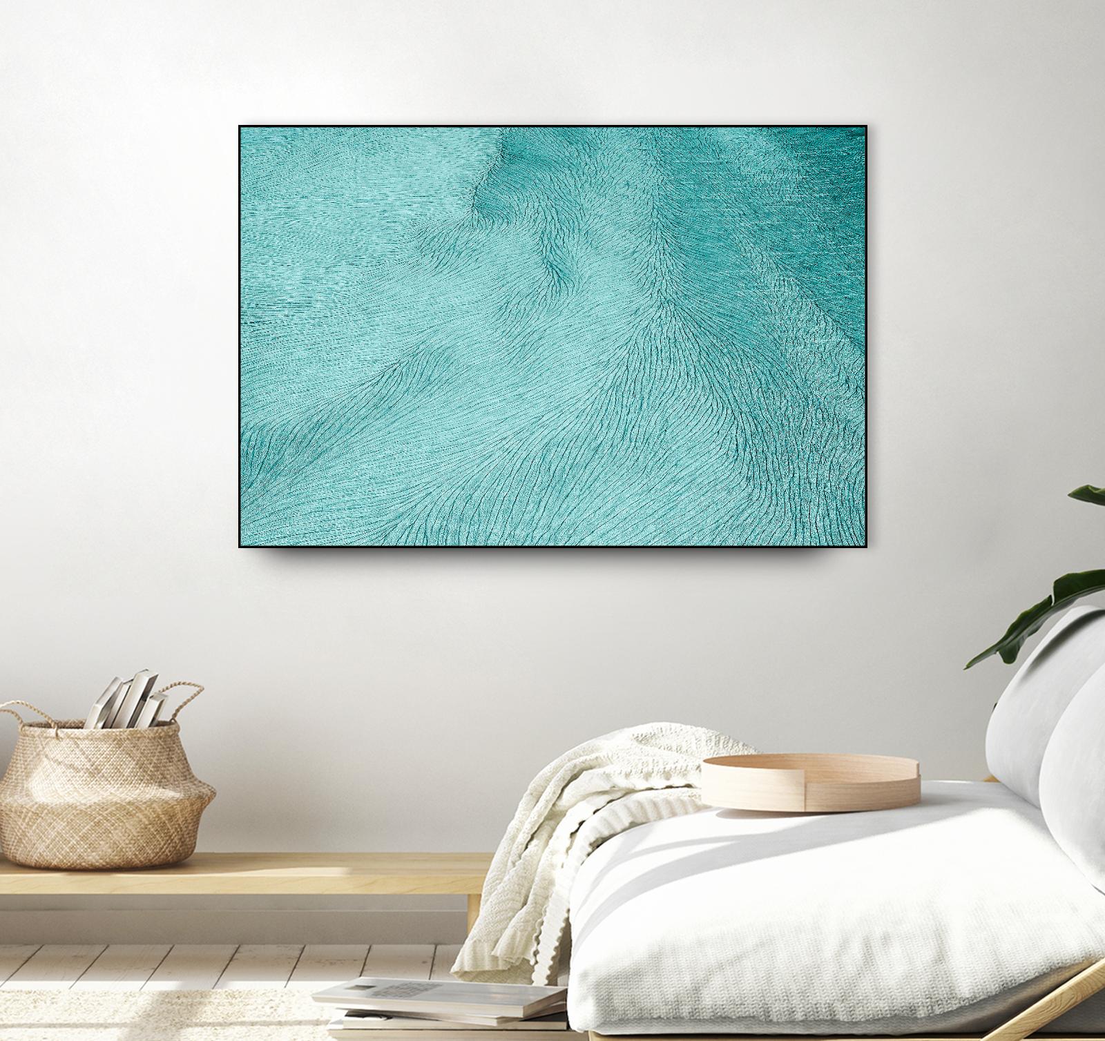 Cracks by Elena 1X on GIANT ART - blue landscape