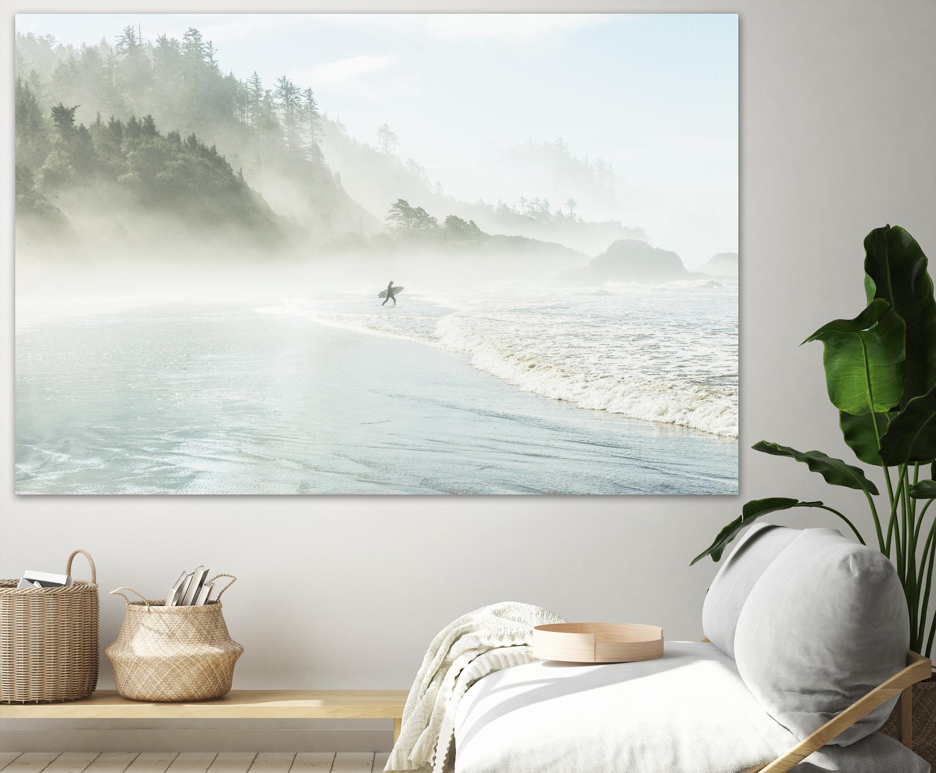 Suhrie - Catching the Morning Surf by 1X on GIANT ART - blue landscape