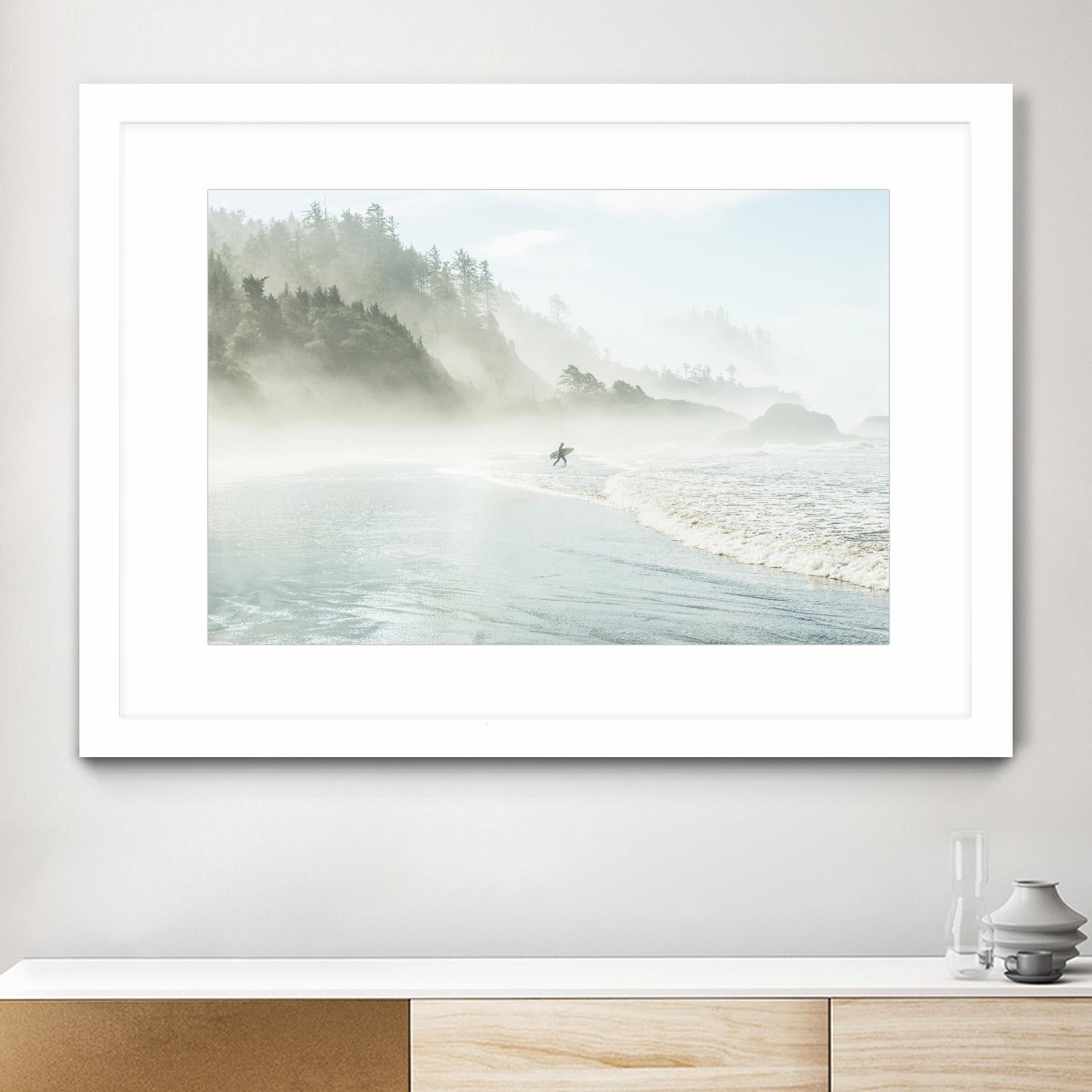 Suhrie - Catching the Morning Surf by 1X on GIANT ART - blue landscape