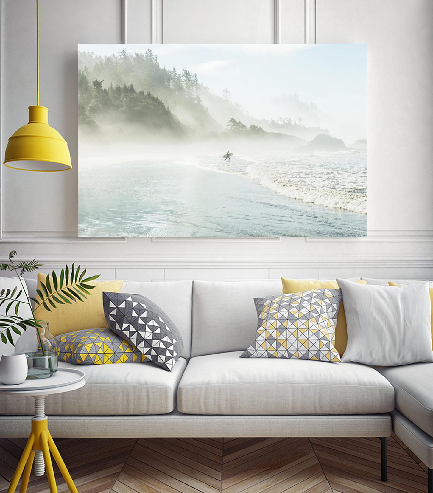 Suhrie - Catching the Morning Surf by 1X on GIANT ART - blue landscape