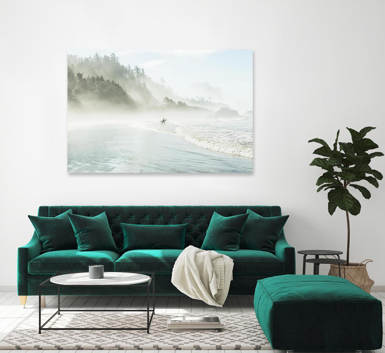 Suhrie - Catching the Morning Surf by 1X on GIANT ART - blue landscape