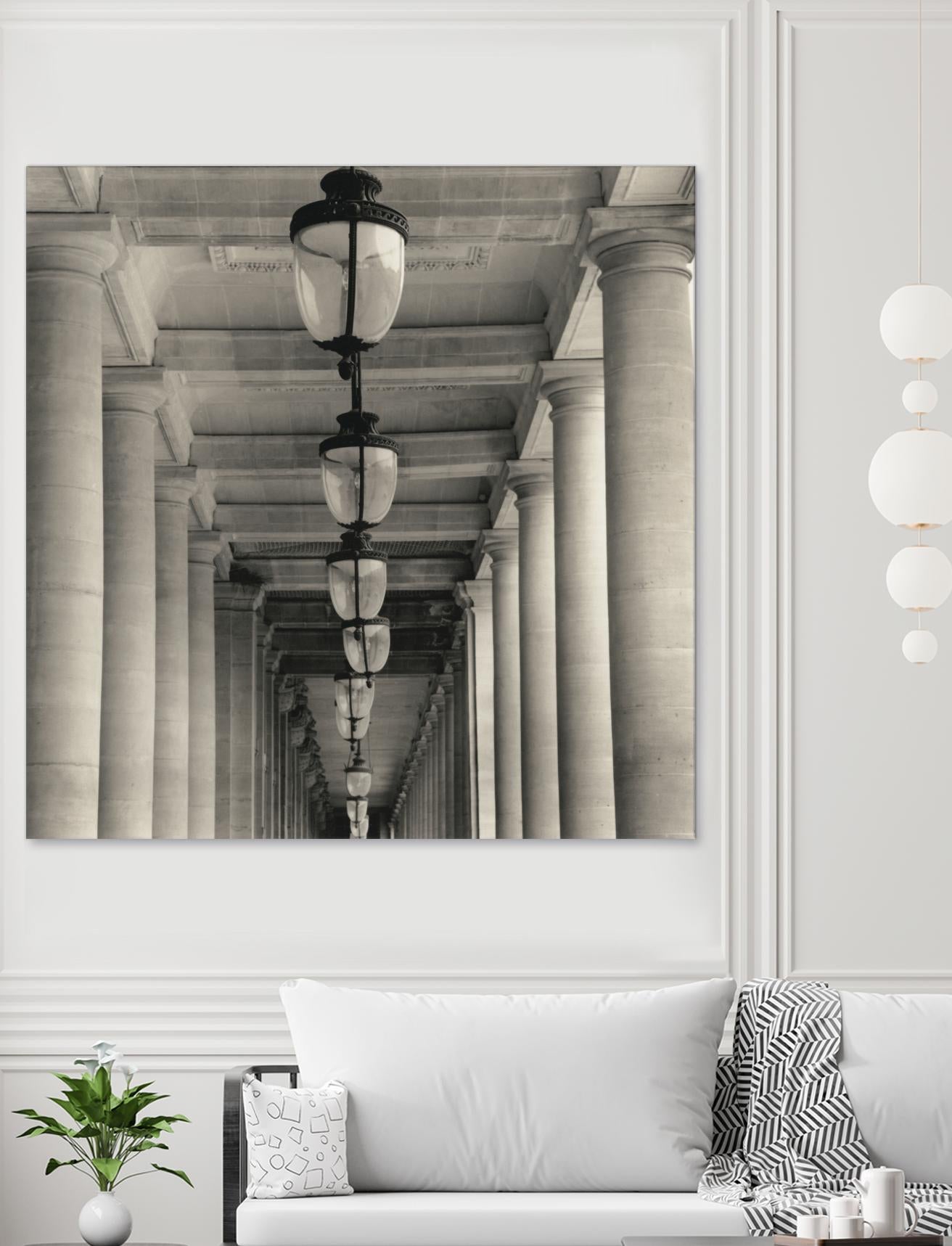 Corridor I by YK Studio on GIANT ART - black architectural perspective