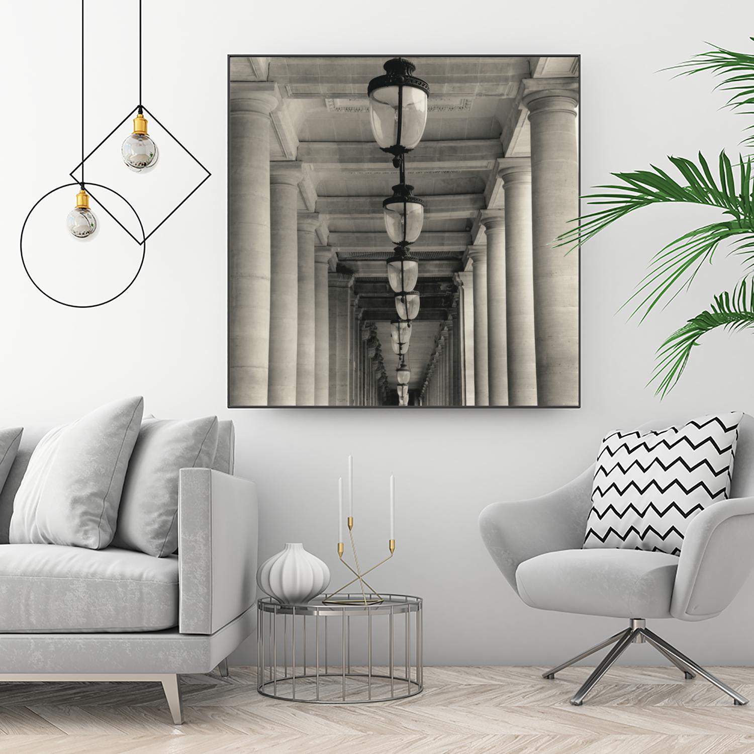 Corridor I by YK Studio on GIANT ART - black architectural perspective