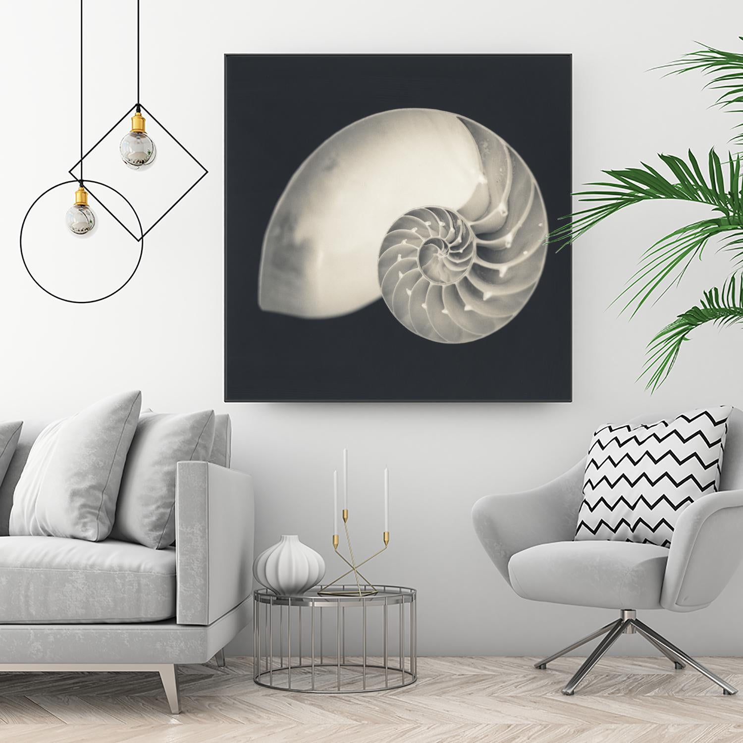 Shell I by YK Studio on GIANT ART - beige nautical