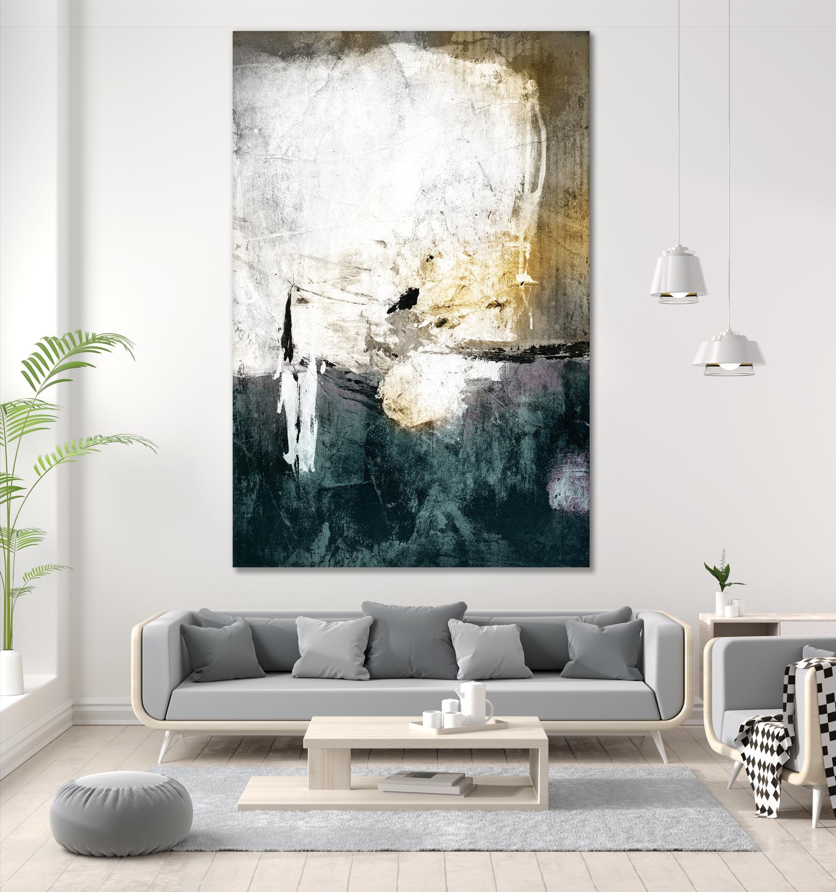 All through the Night by Fiona Hoop on GIANT ART - white abstract