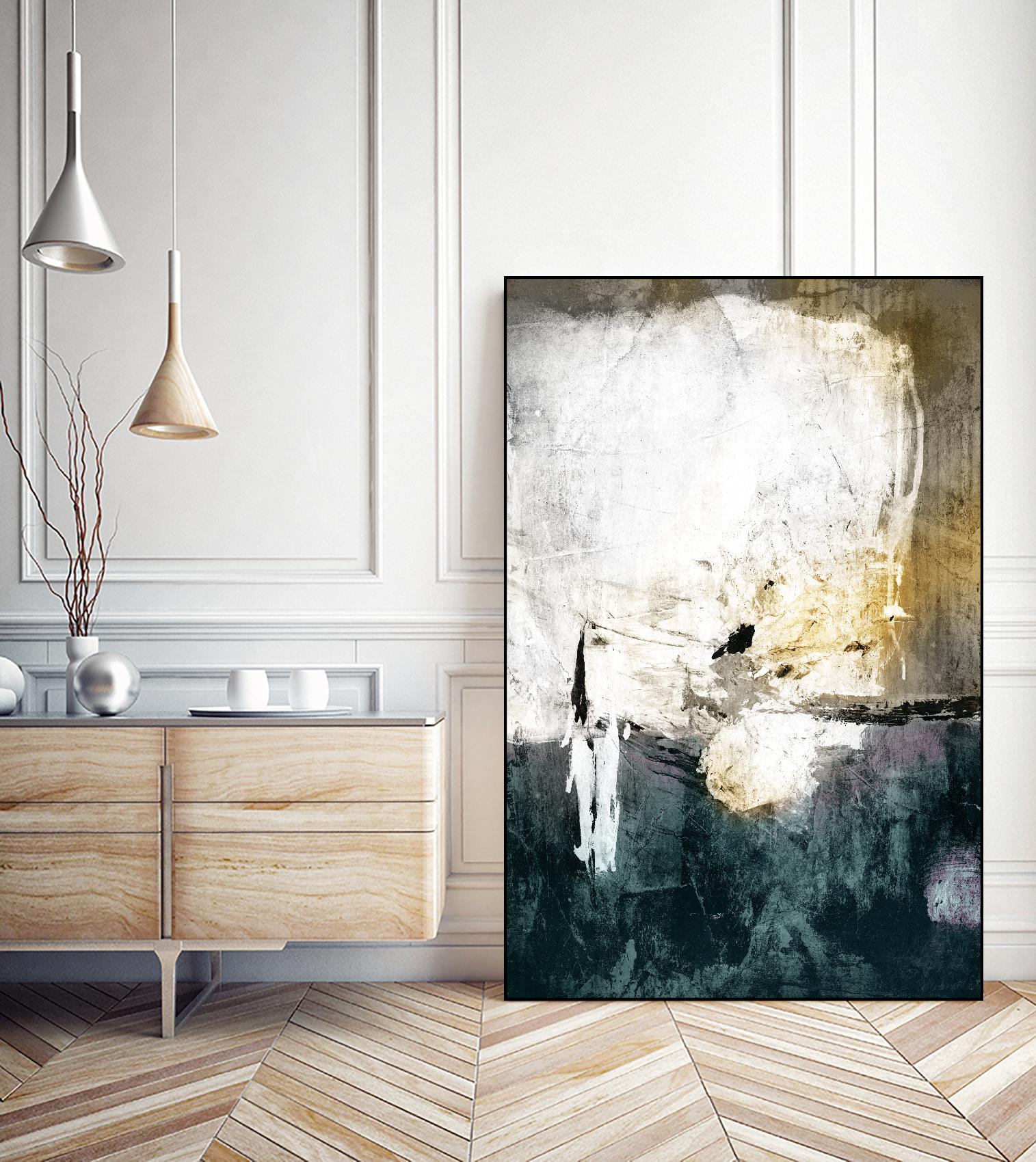 All through the Night by Fiona Hoop on GIANT ART - white abstract
