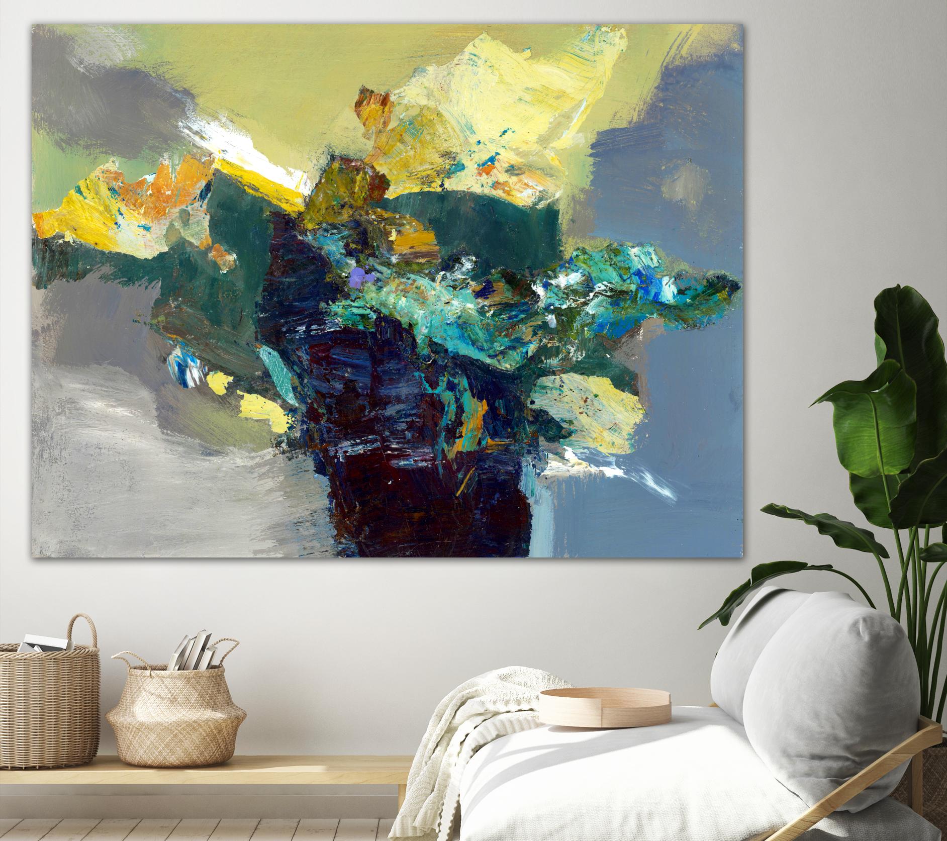 United by Fiona Hoop on GIANT ART - yellow abstract
