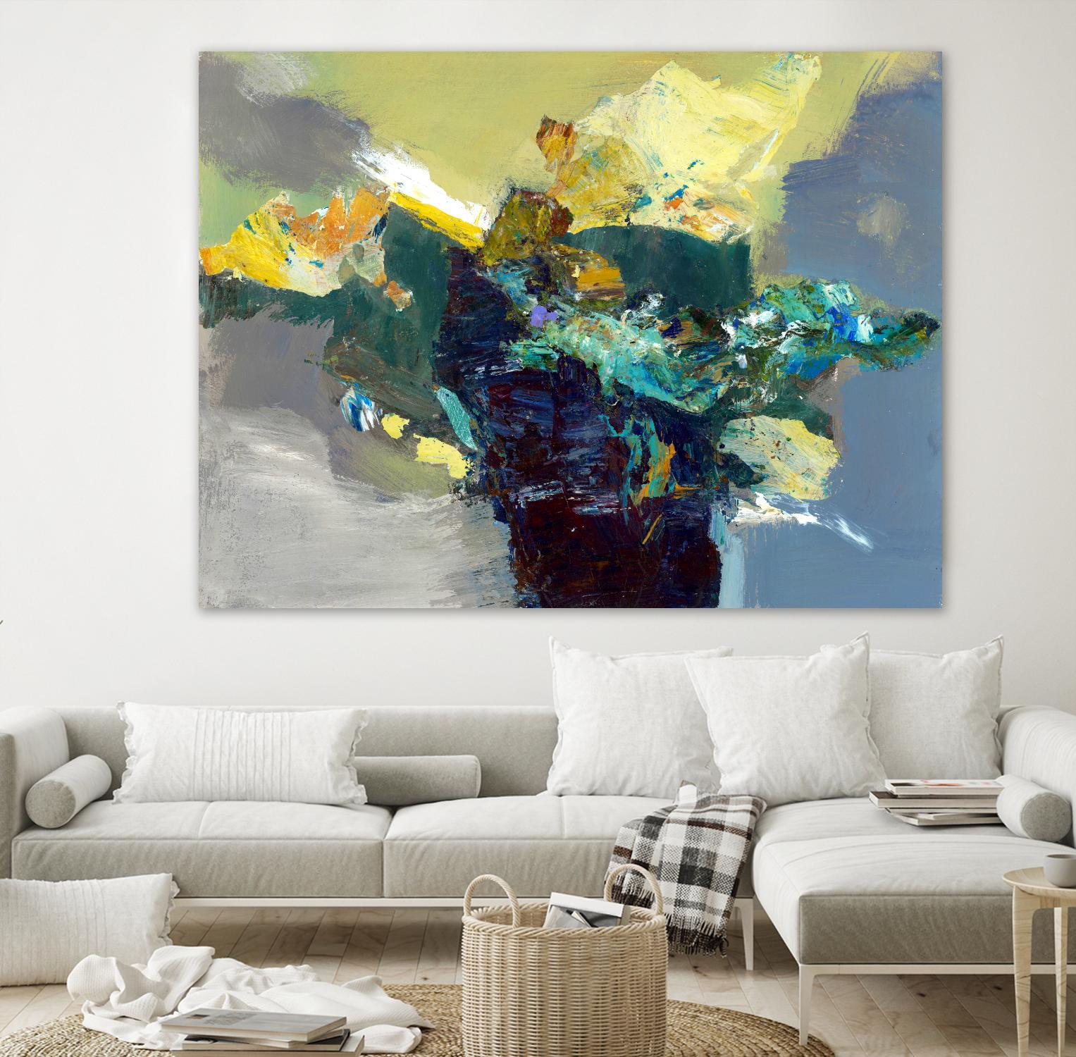 United by Fiona Hoop on GIANT ART - yellow abstract