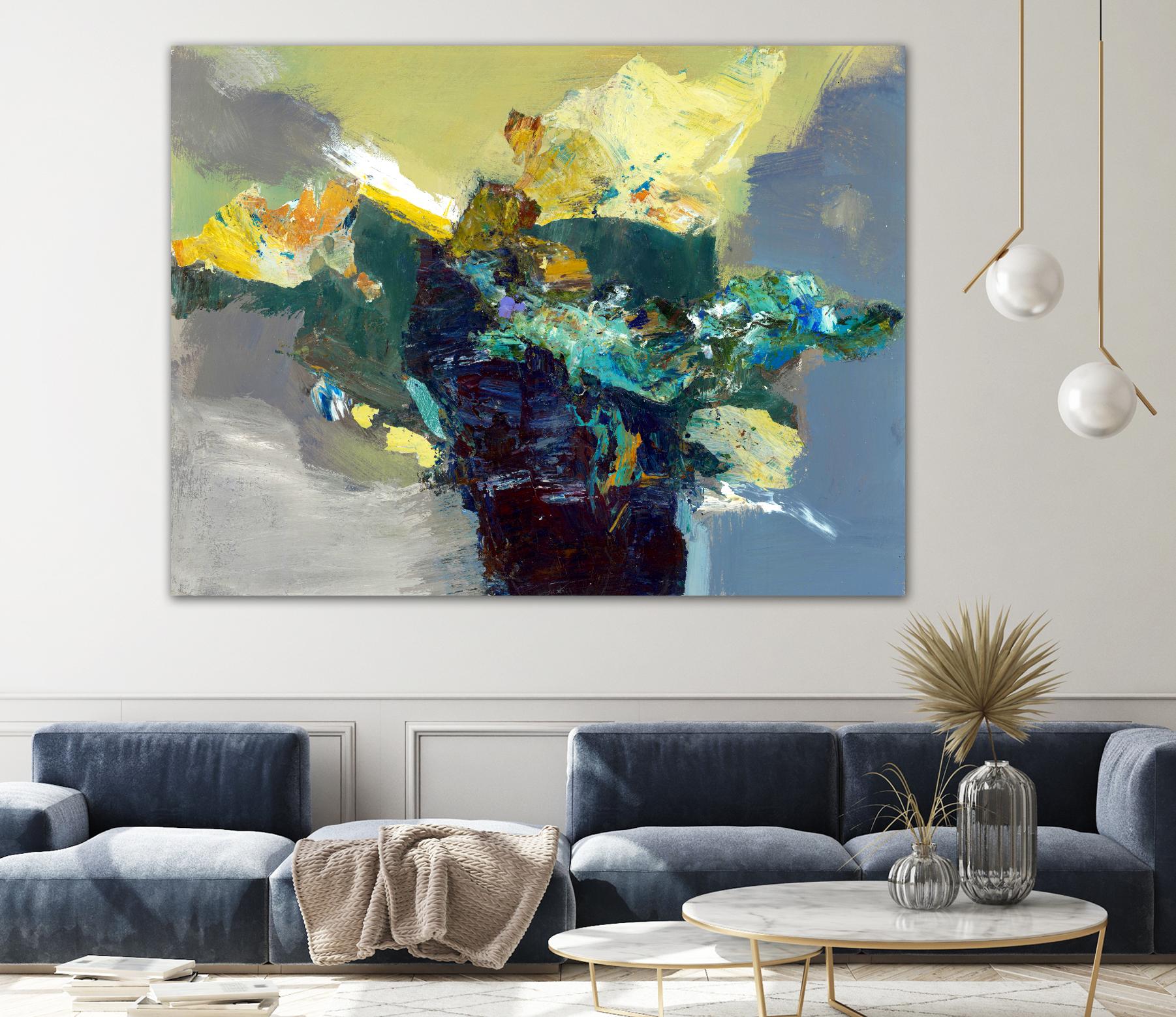 United by Fiona Hoop on GIANT ART - yellow abstract