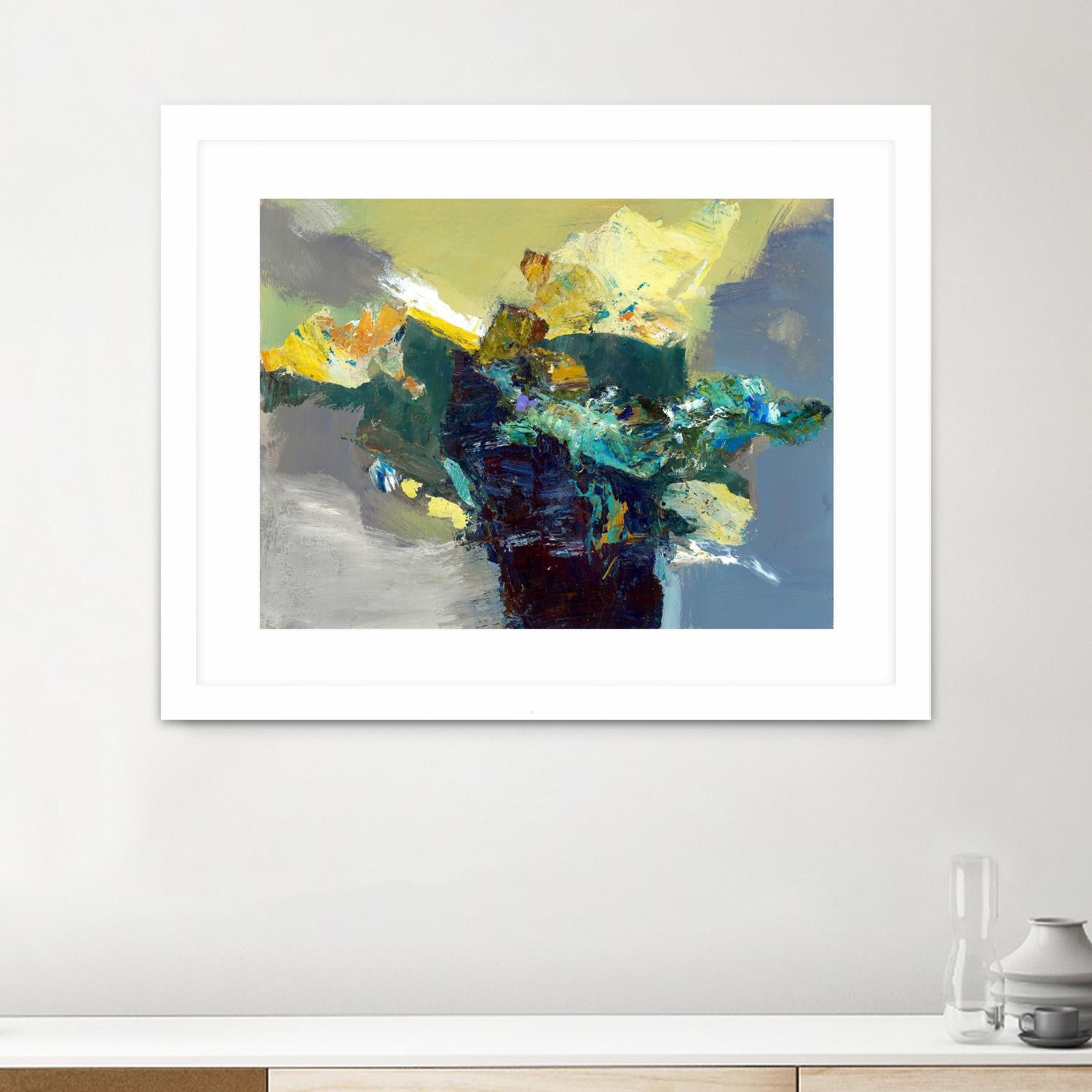 United by Fiona Hoop on GIANT ART - yellow abstract