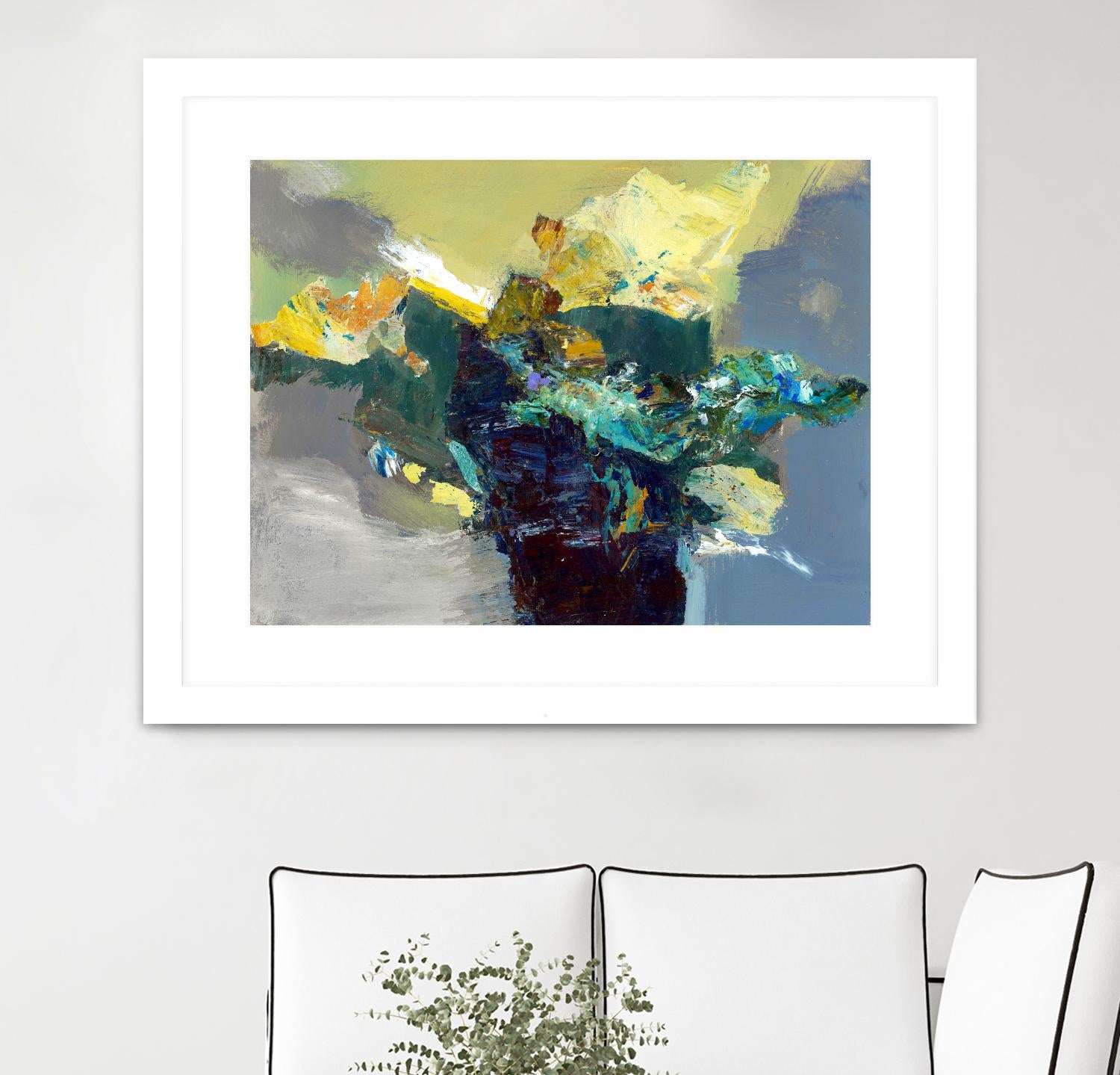 United by Fiona Hoop on GIANT ART - yellow abstract