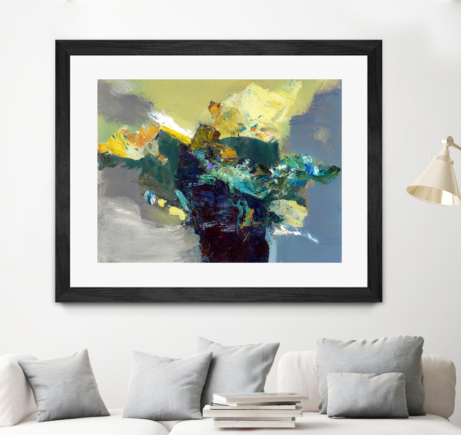 United by Fiona Hoop on GIANT ART - yellow abstract