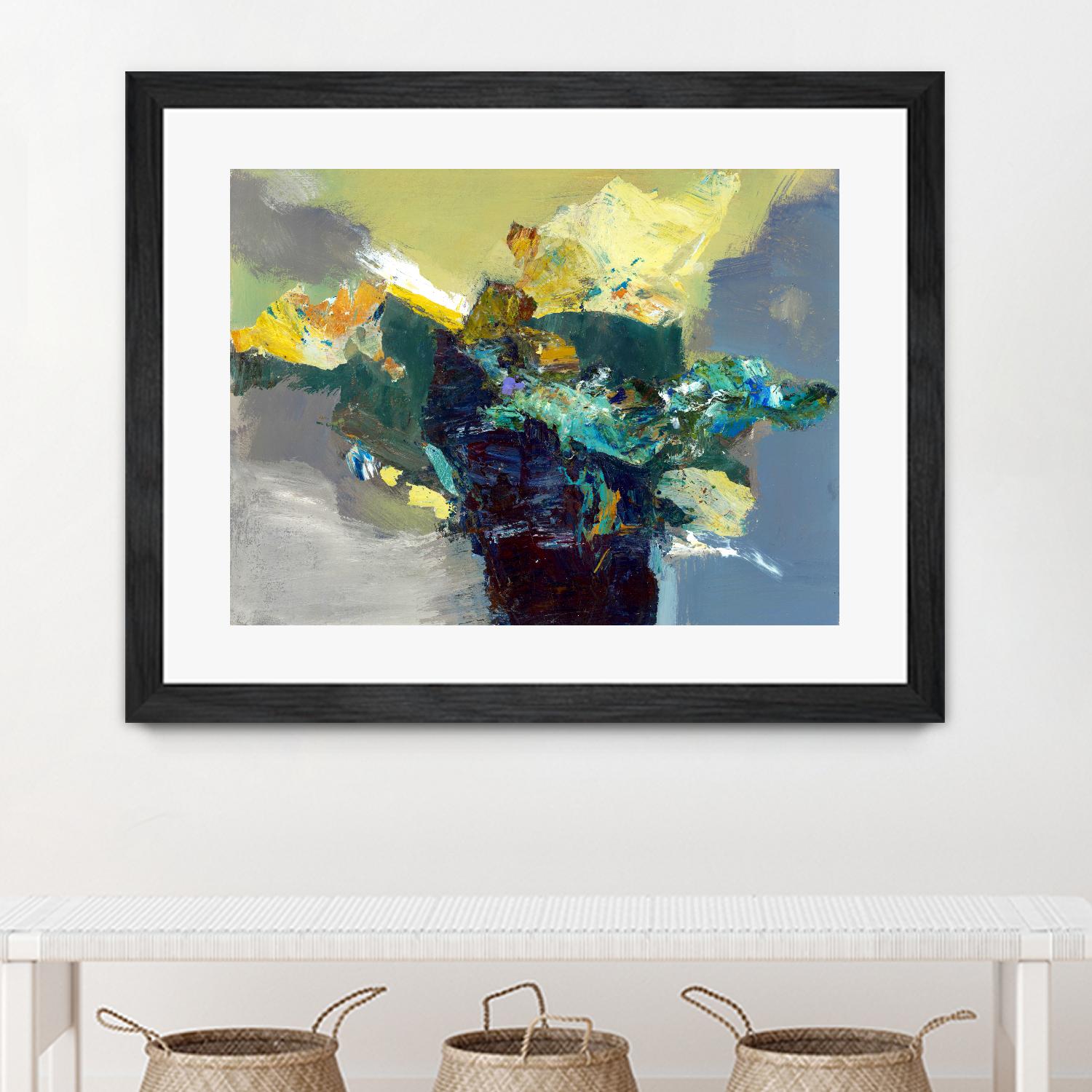 United by Fiona Hoop on GIANT ART - yellow abstract