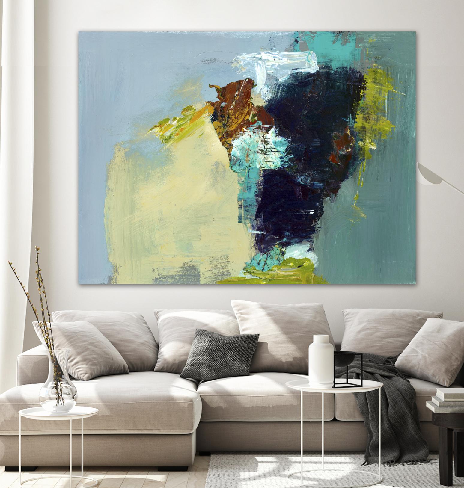 Absence by Fiona Hoop on GIANT ART - yellow abstract
