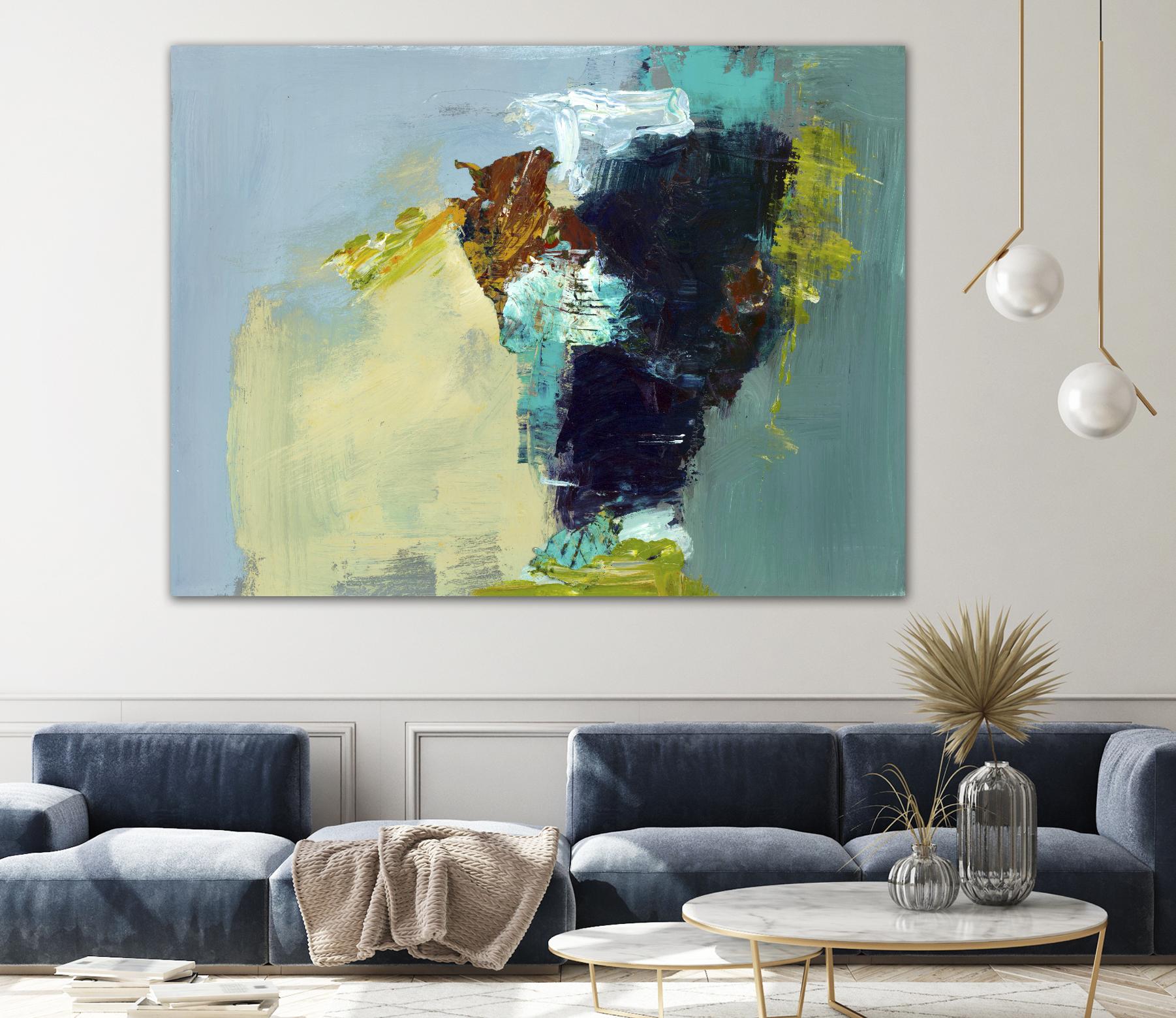 Absence by Fiona Hoop on GIANT ART - yellow abstract