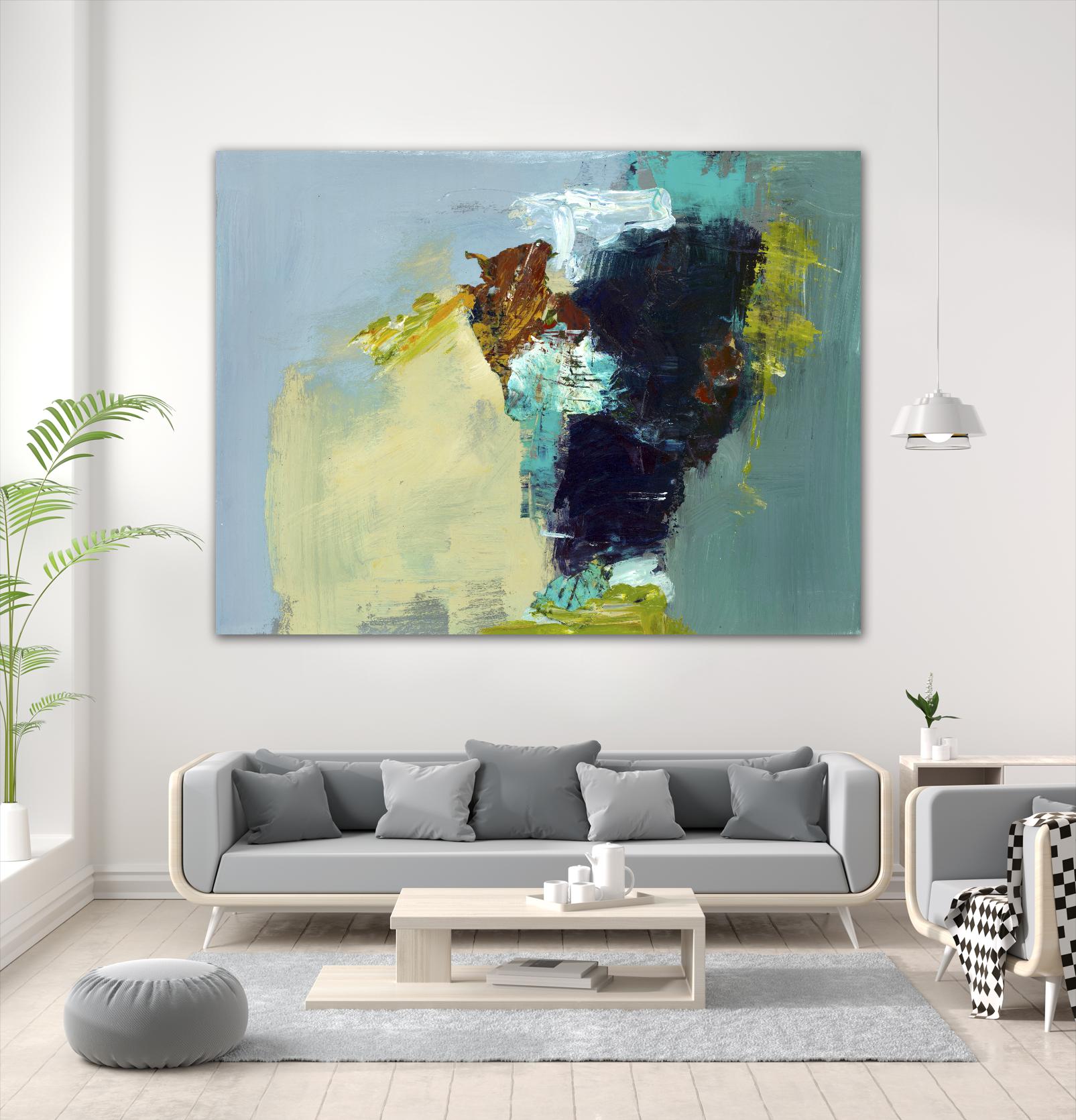 Absence by Fiona Hoop on GIANT ART - yellow abstract